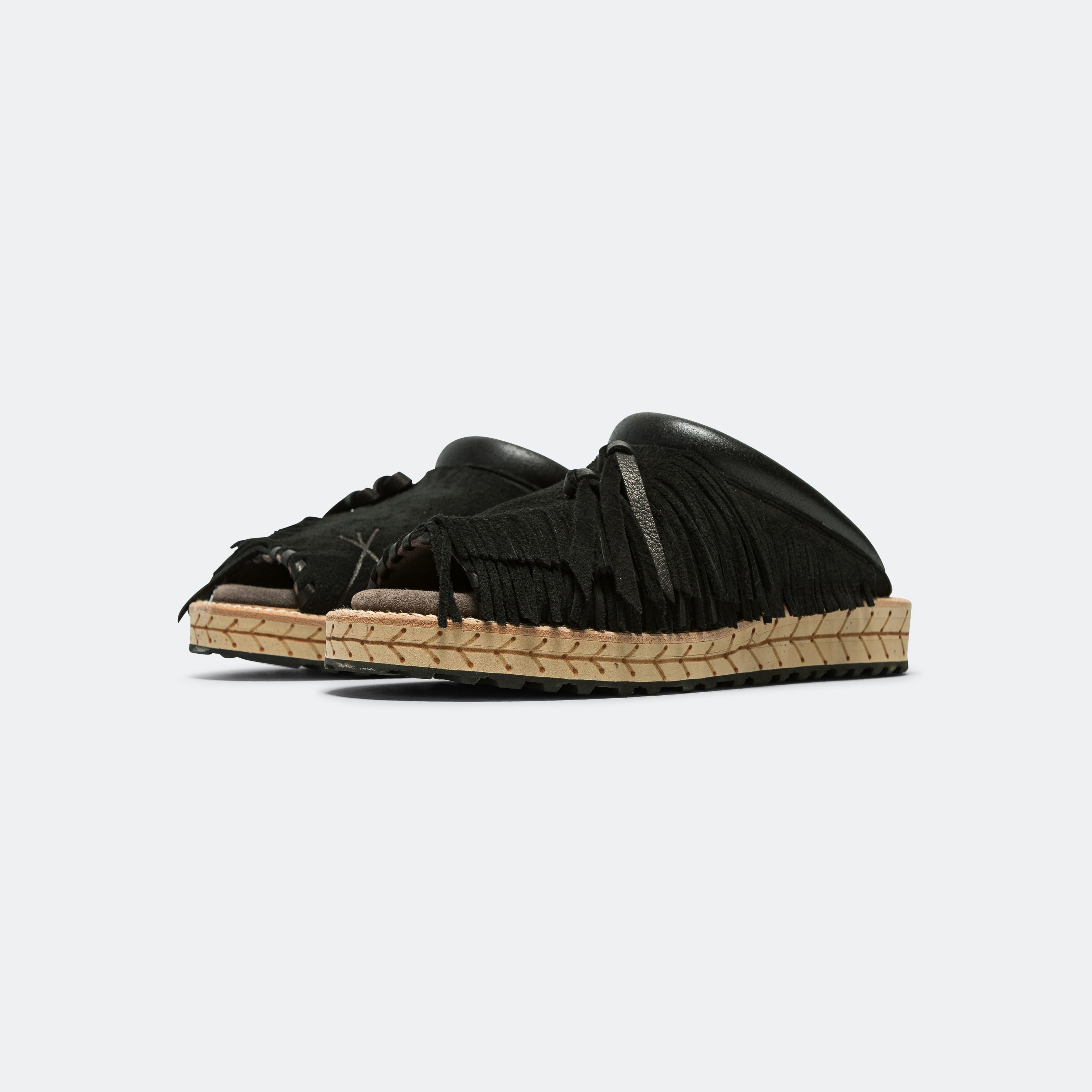 Kapital Deer Leather Pueblo Sabot - Black