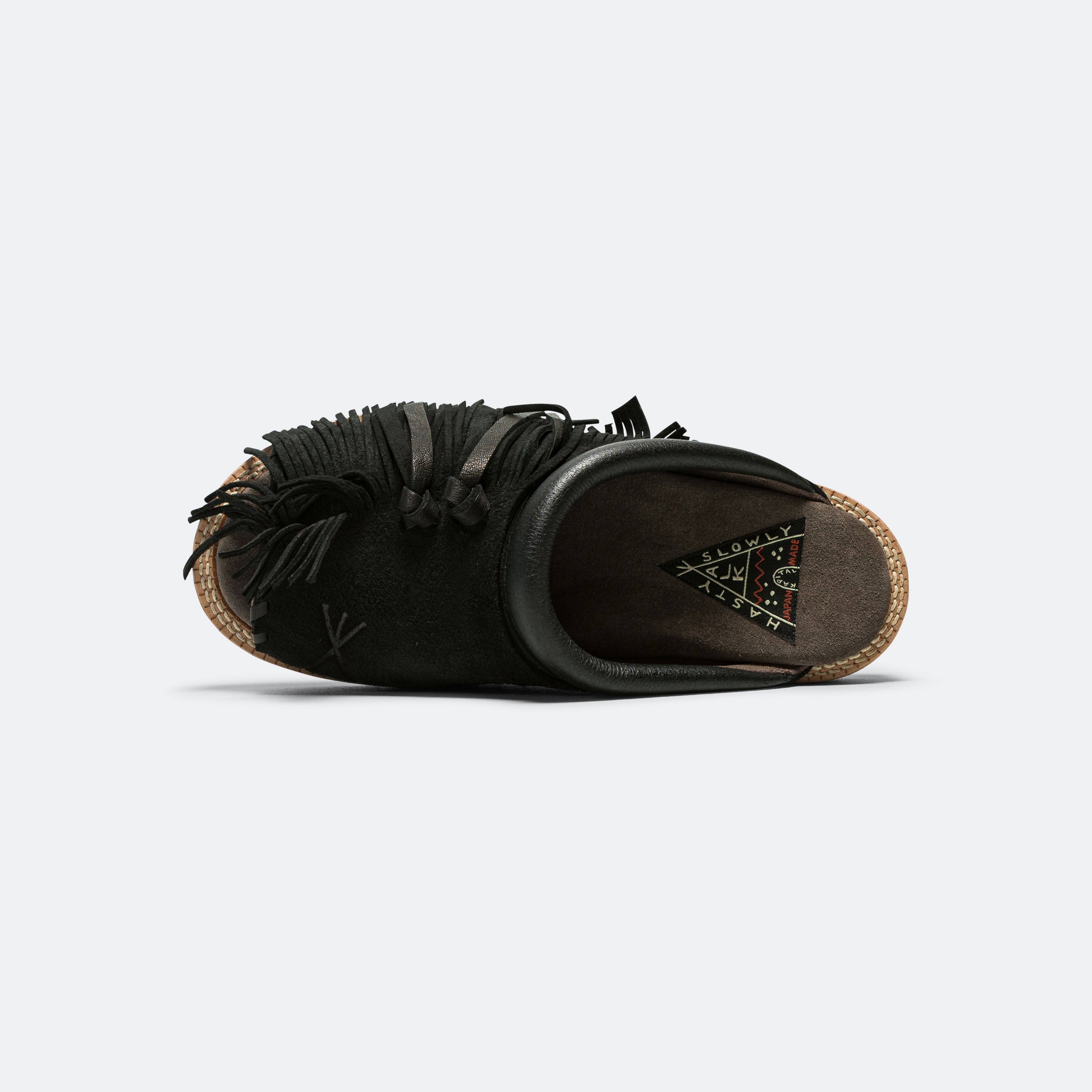 Kapital Deer Leather Pueblo Sabot - Black