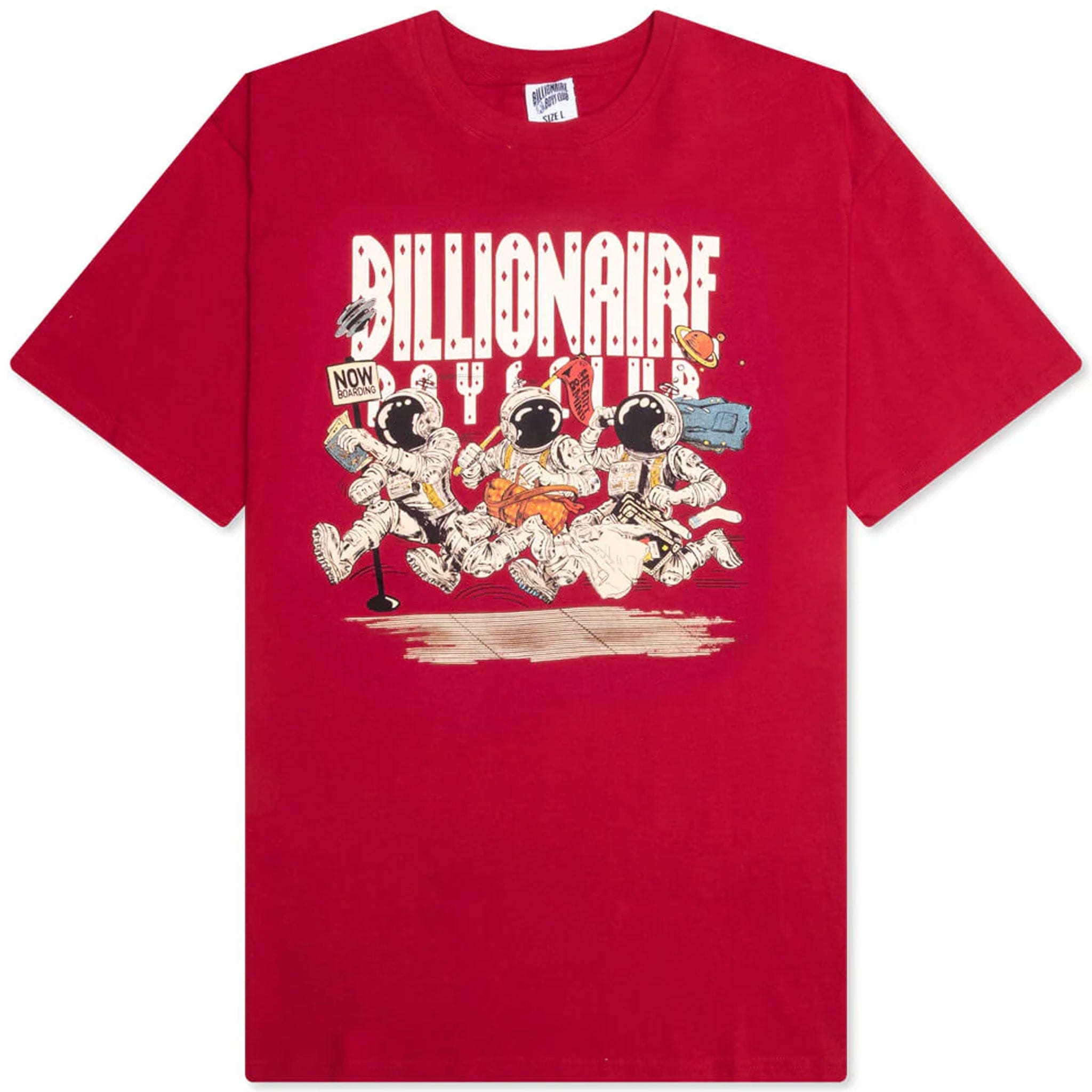 Billionaire Boys Club BB Now Boarding T-Shirt (Chilli Pepper)