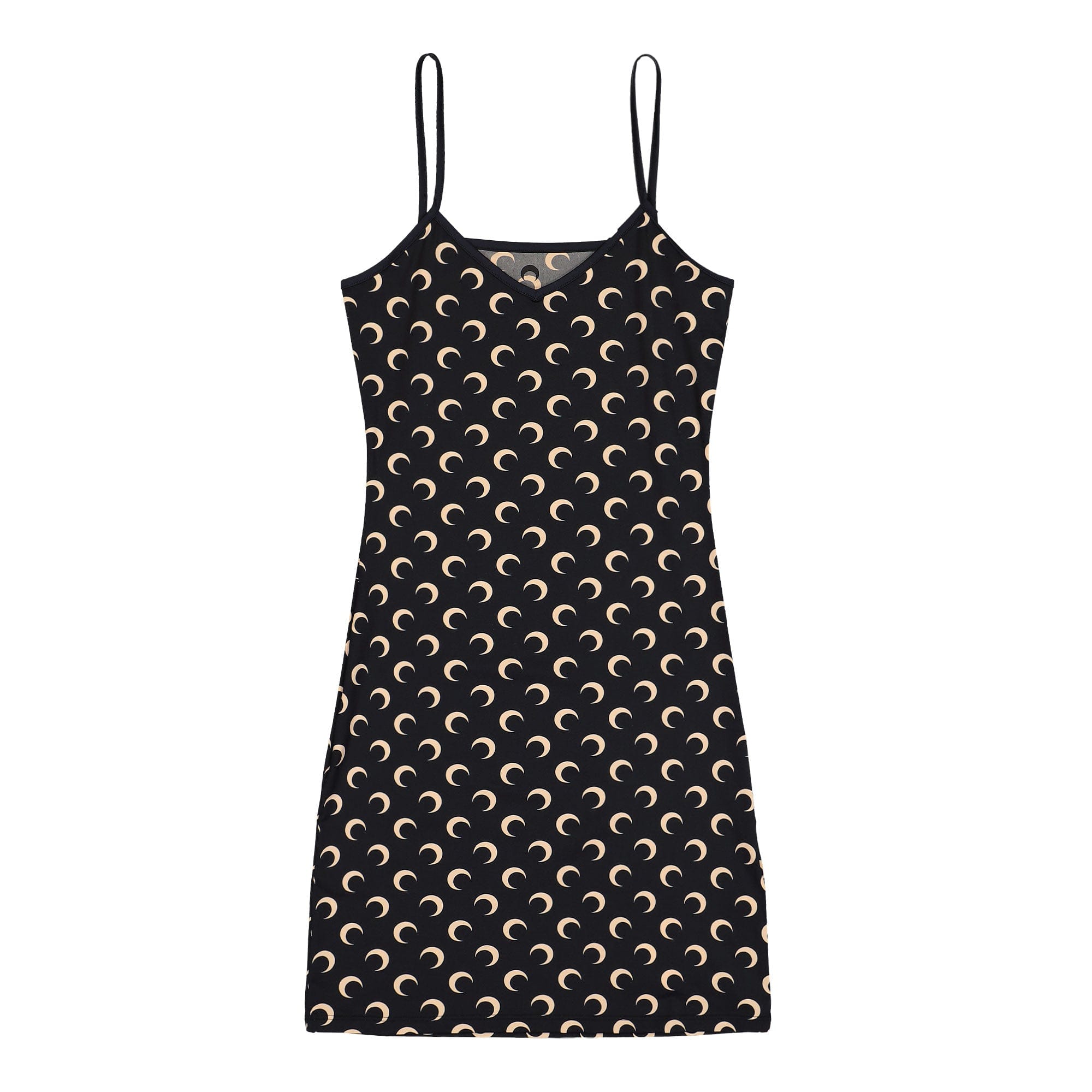 Marine Serre Moon Printed Jersey Straps Mini Dress