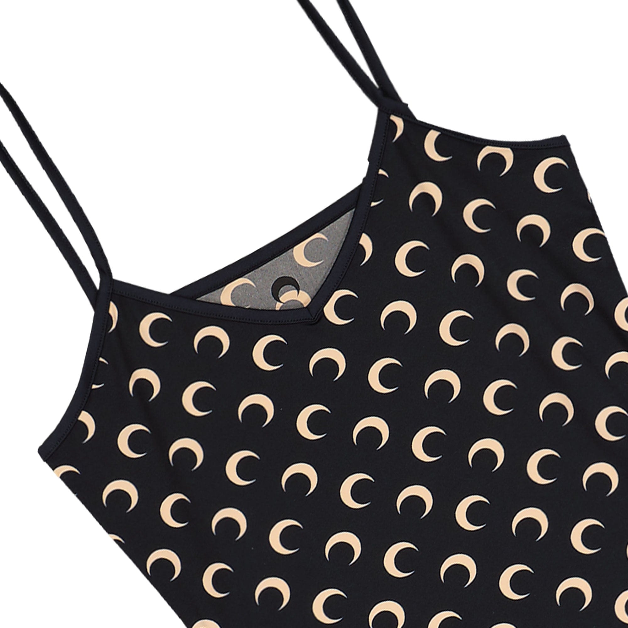 Marine Serre Moon Printed Jersey Straps Mini Dress