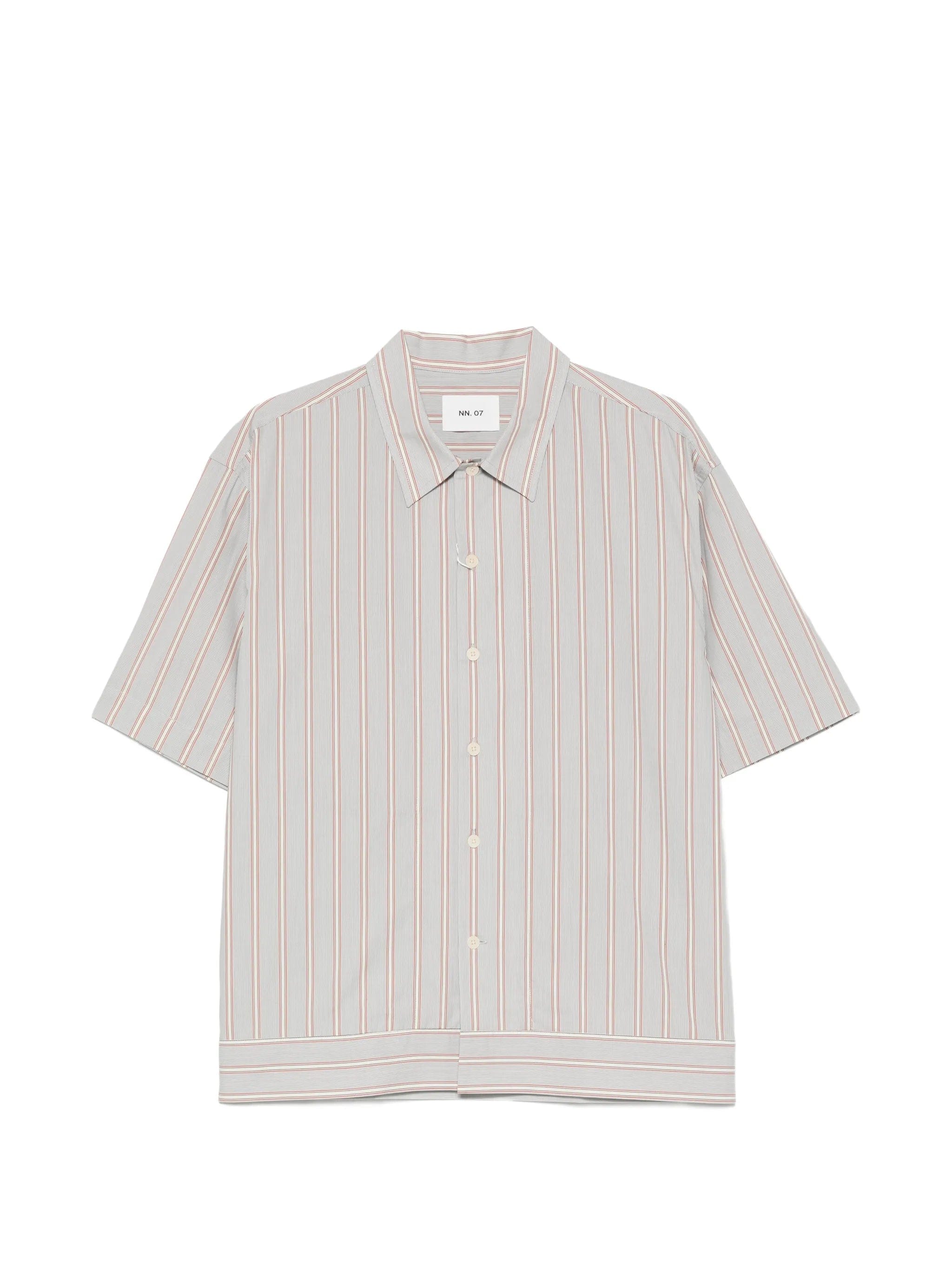 NN07 striped short - sleeve shirt