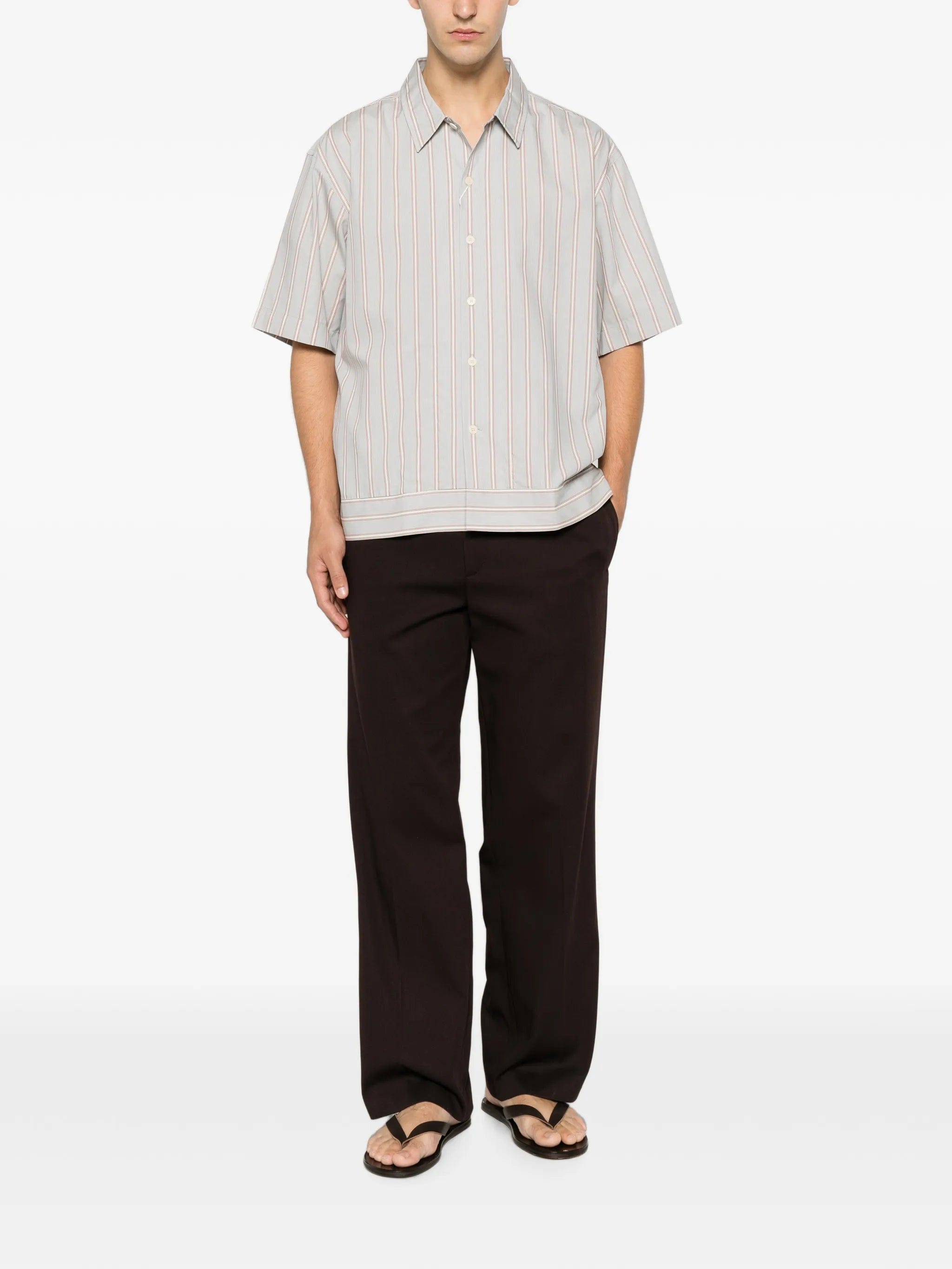 NN07 striped short - sleeve shirt