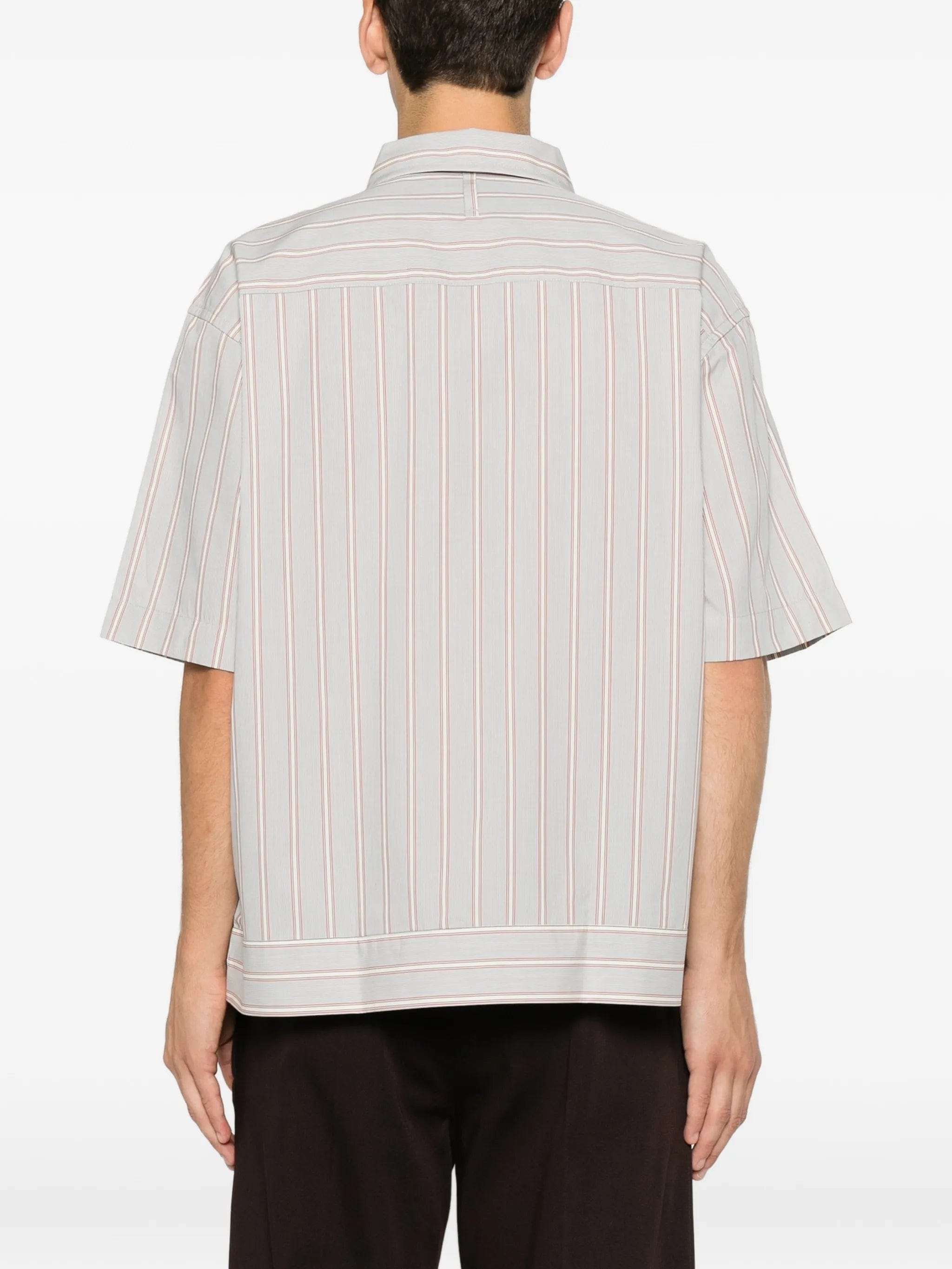 NN07 striped short - sleeve shirt