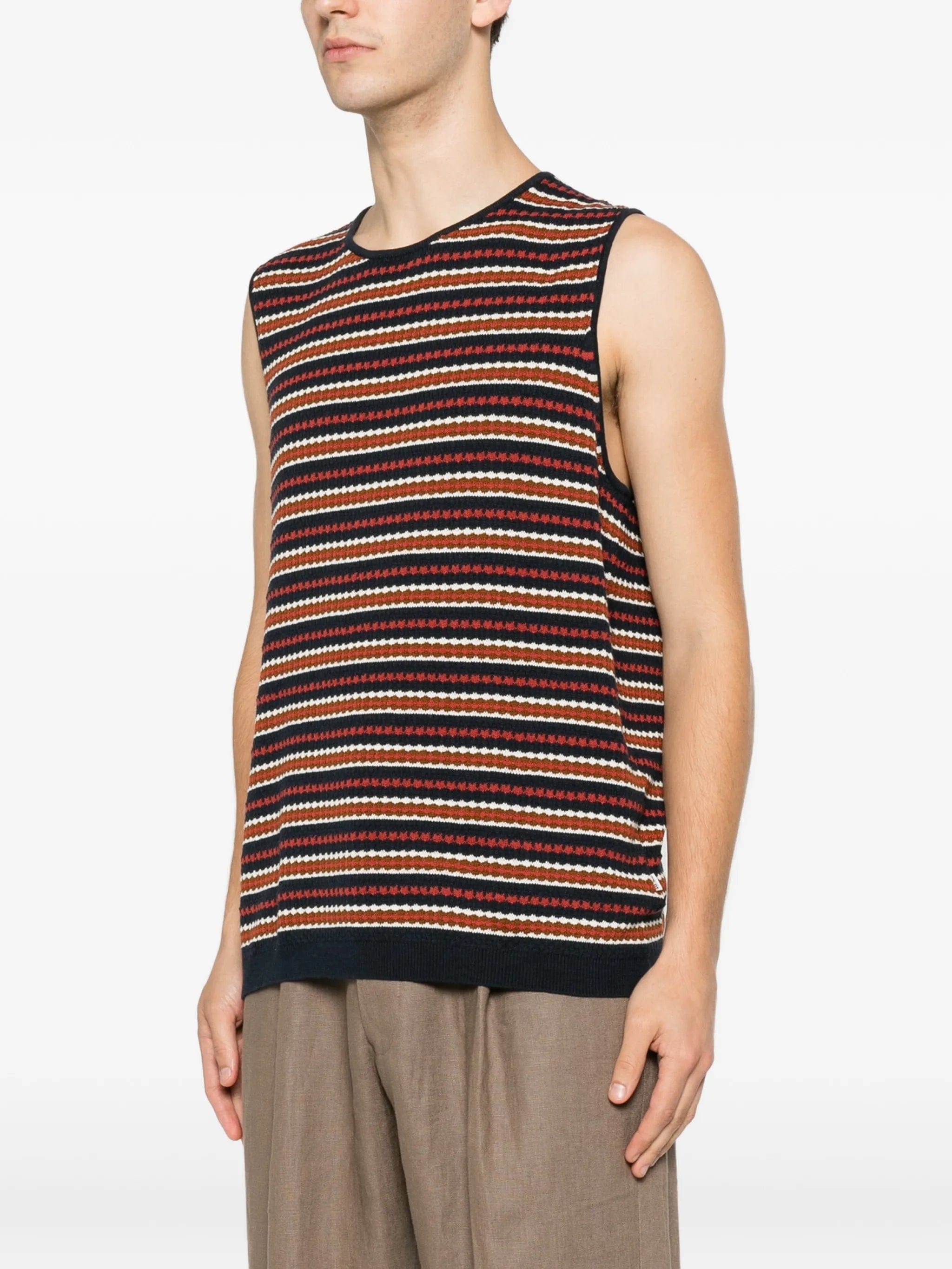 NN07 Bari 6686 striped knitted vest
