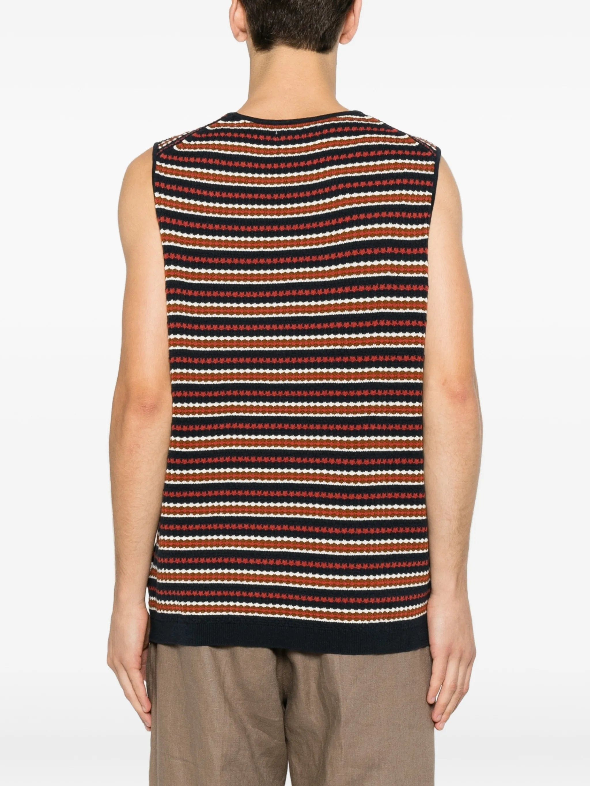 NN07 Bari 6686 striped knitted vest