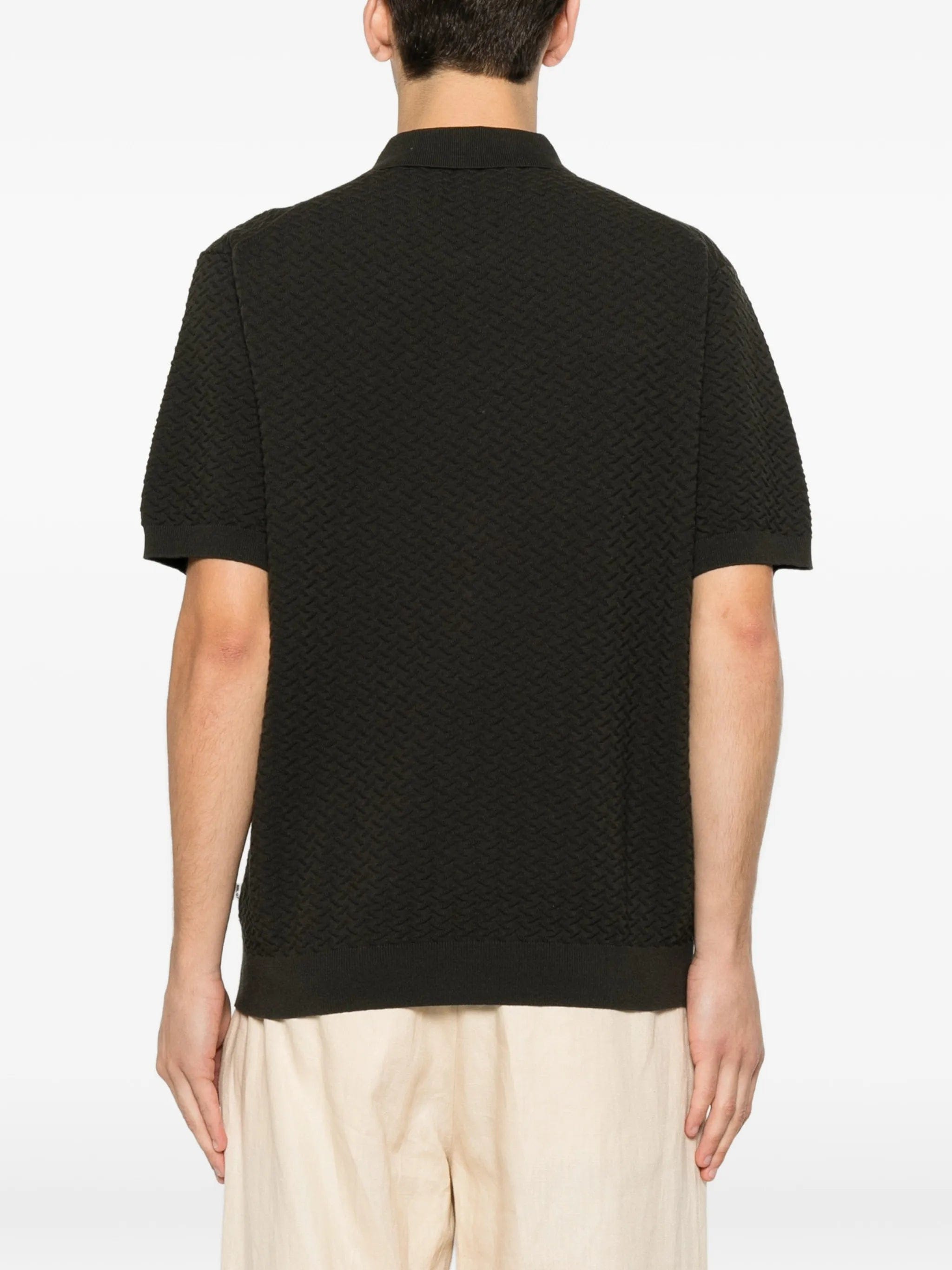 NN07 Gustav 60016 zip - up knitted shirt
