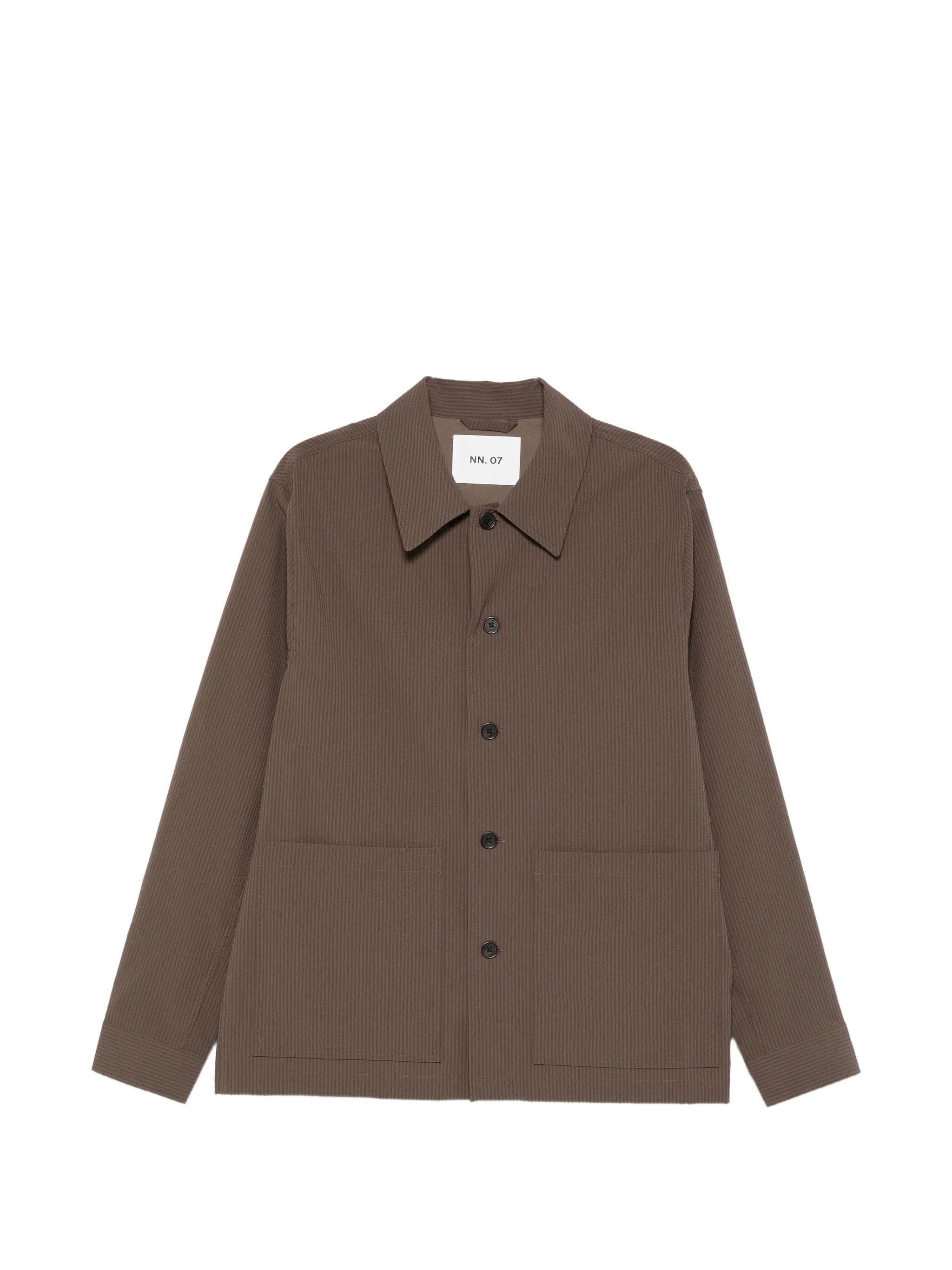 NN07 striped - pattern shirt