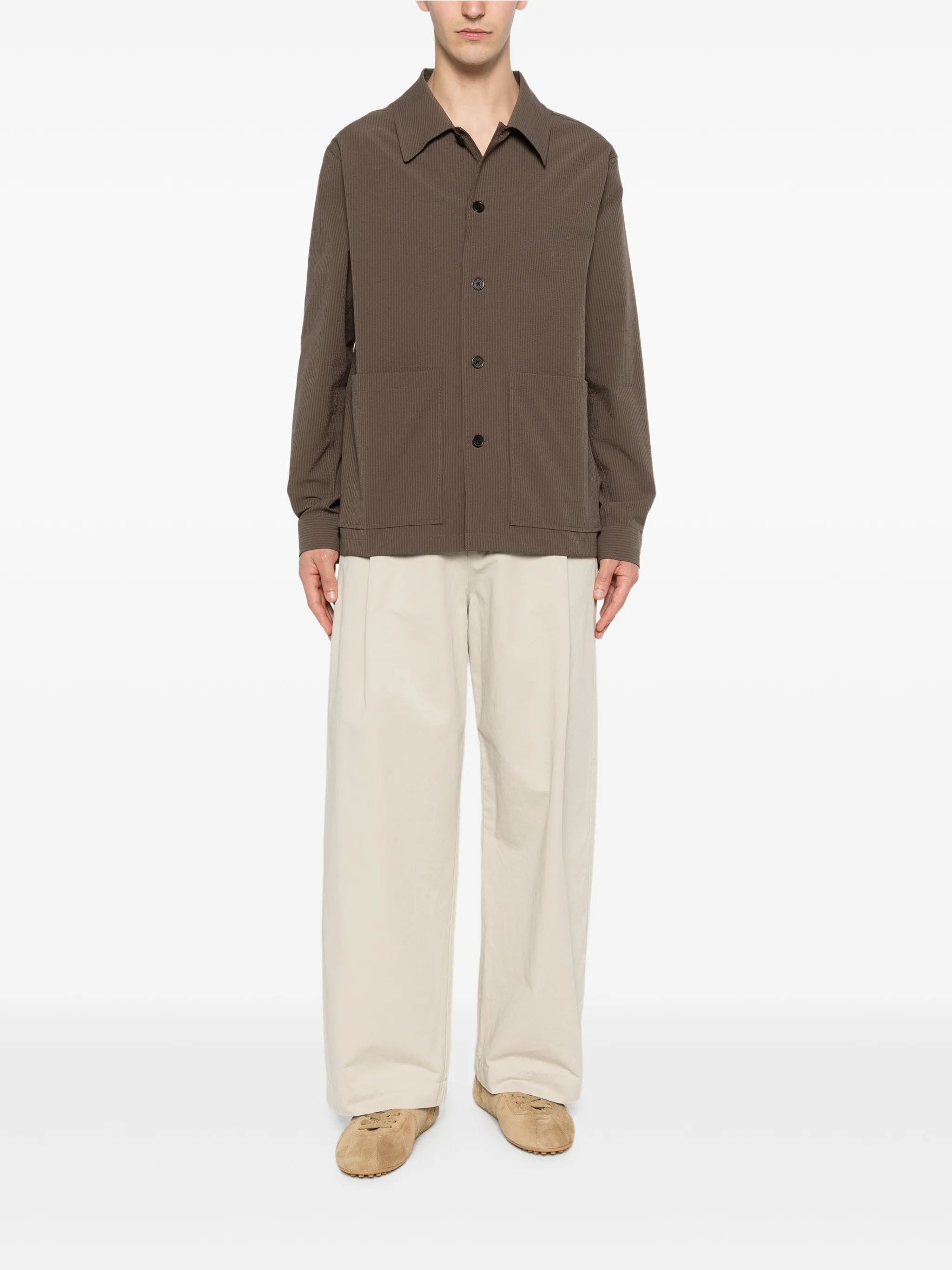 NN07 striped - pattern shirt