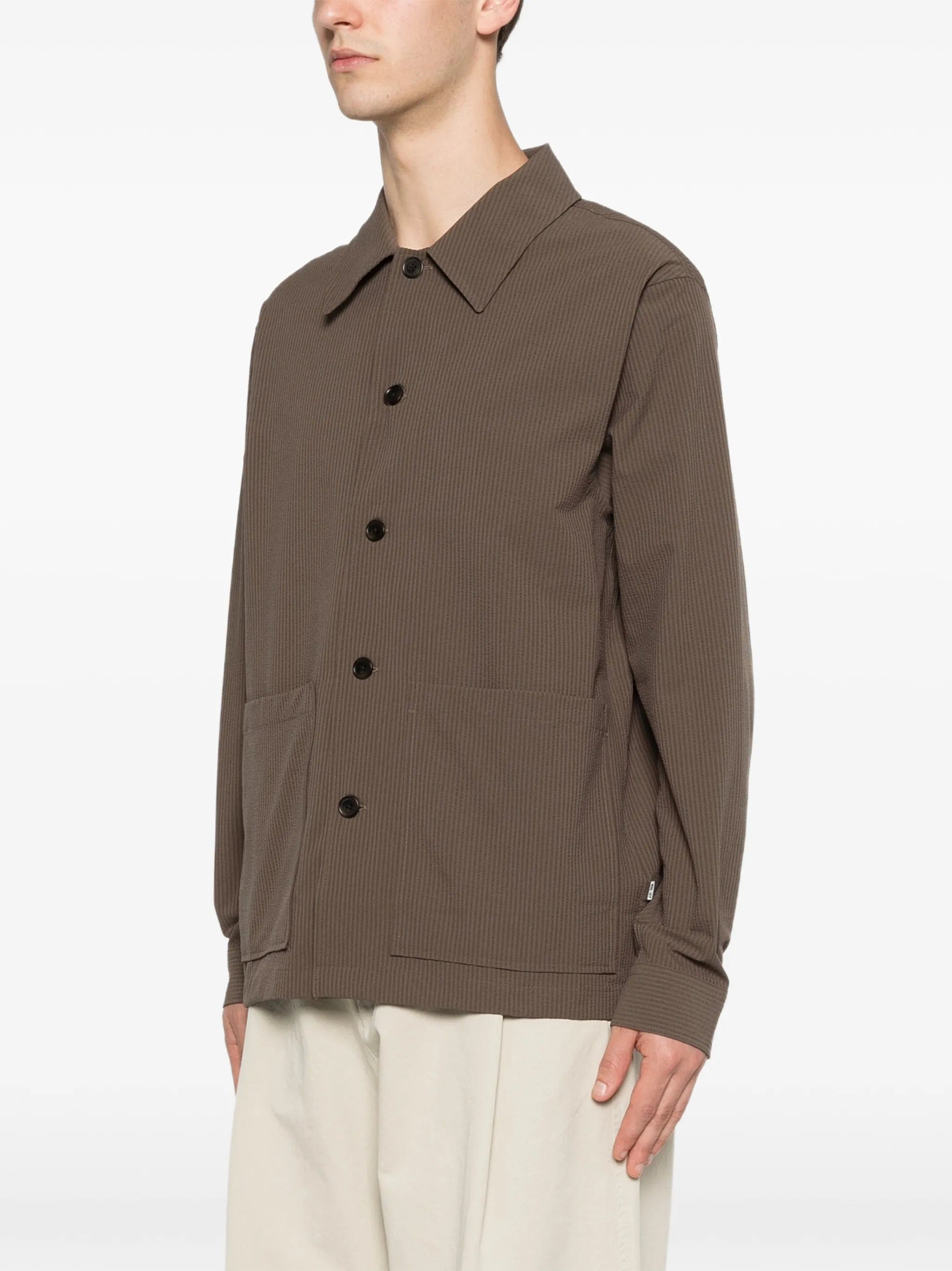 NN07 striped - pattern shirt