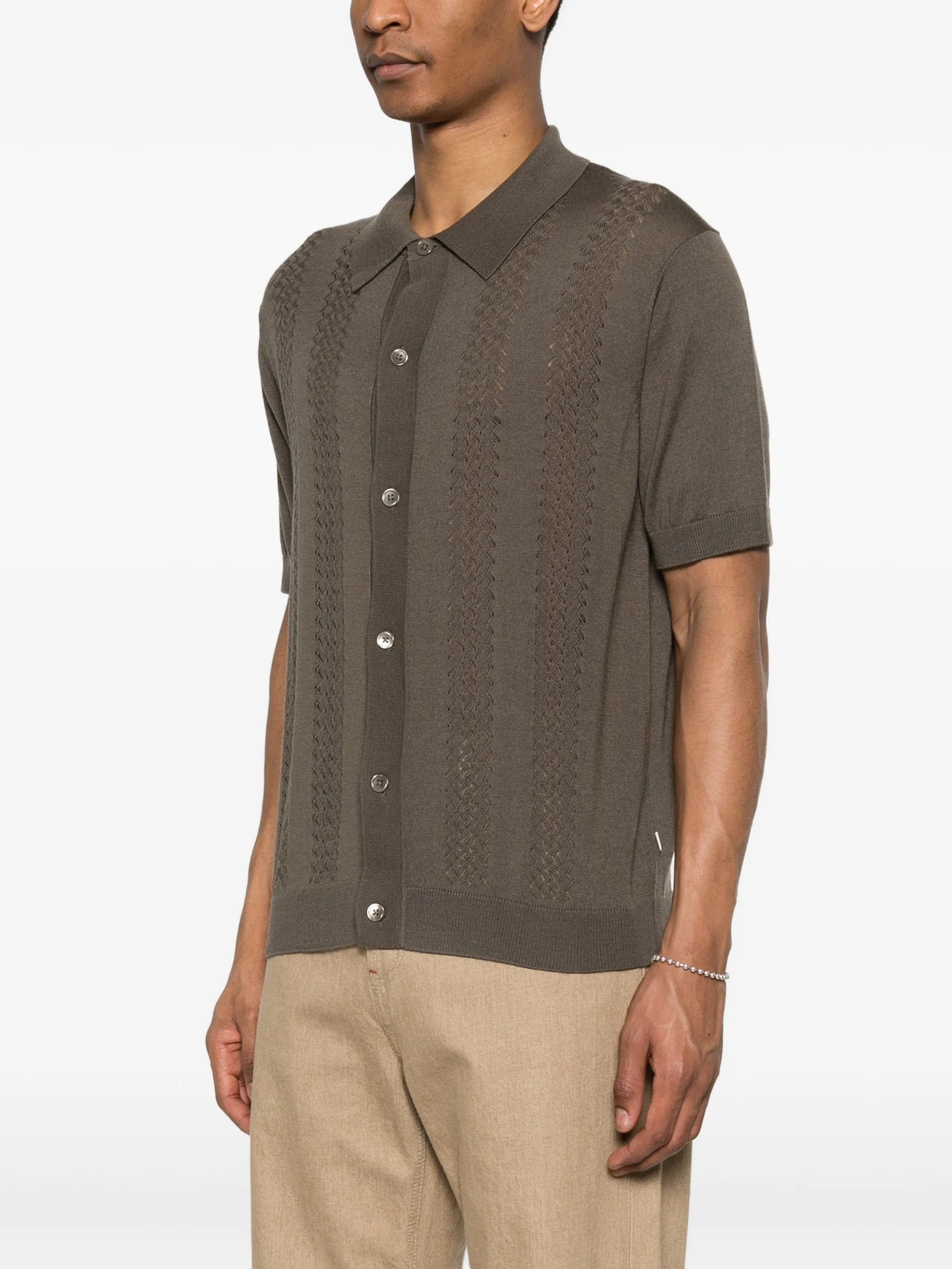 NN07 Thor openwork knit cardigan