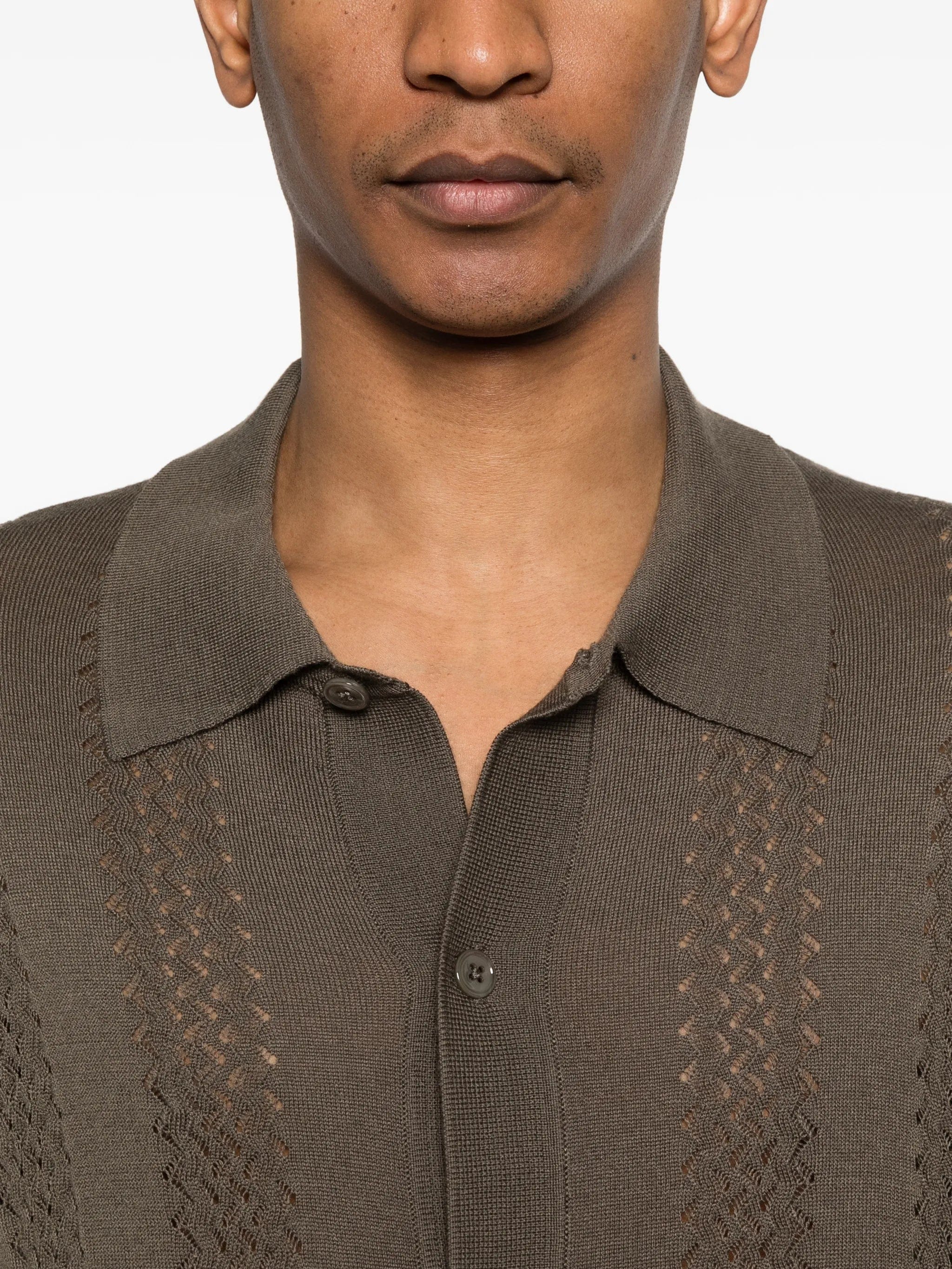 NN07 Thor openwork knit cardigan