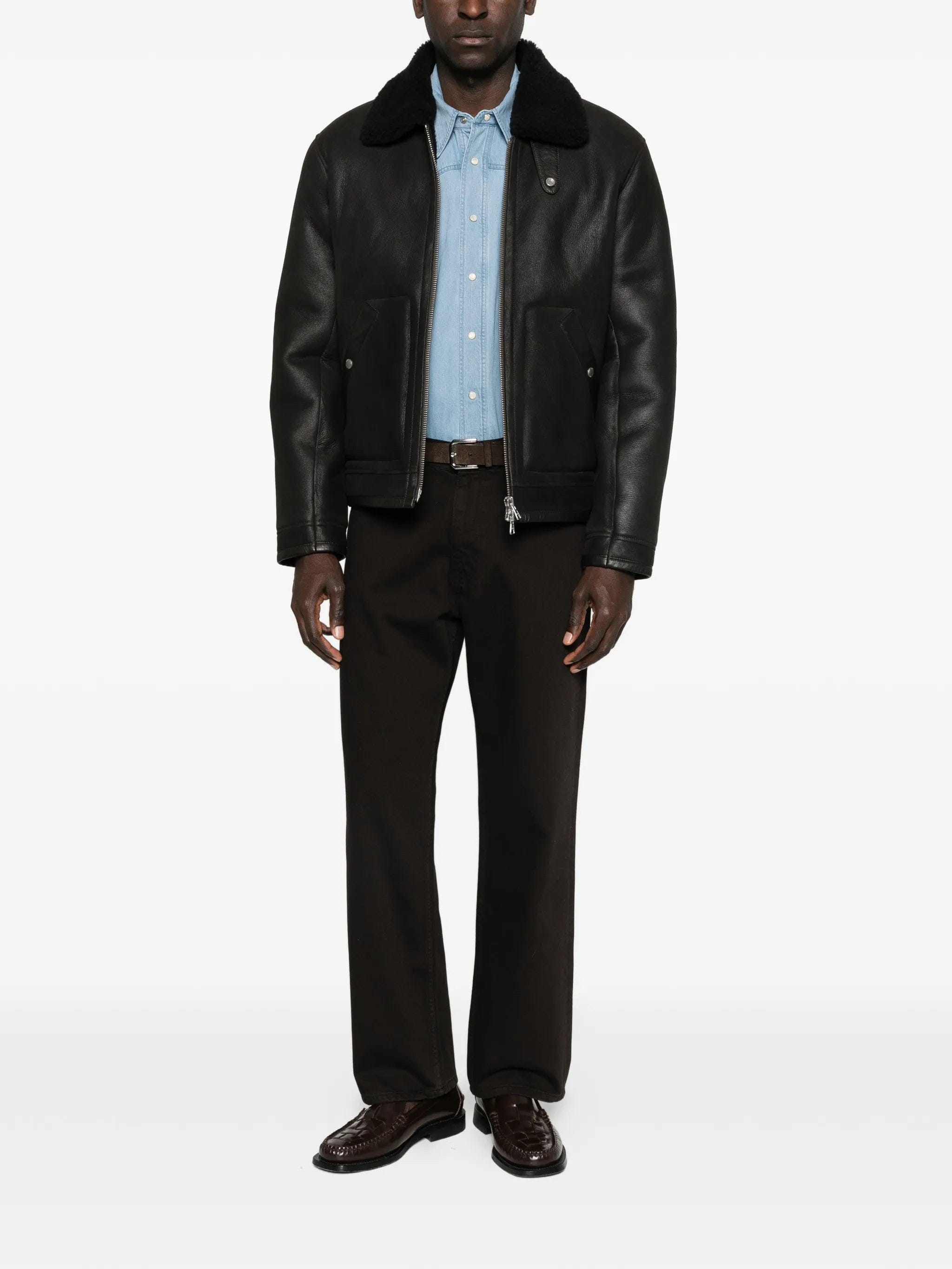 NN07 Atkinson 8173 leather jacket