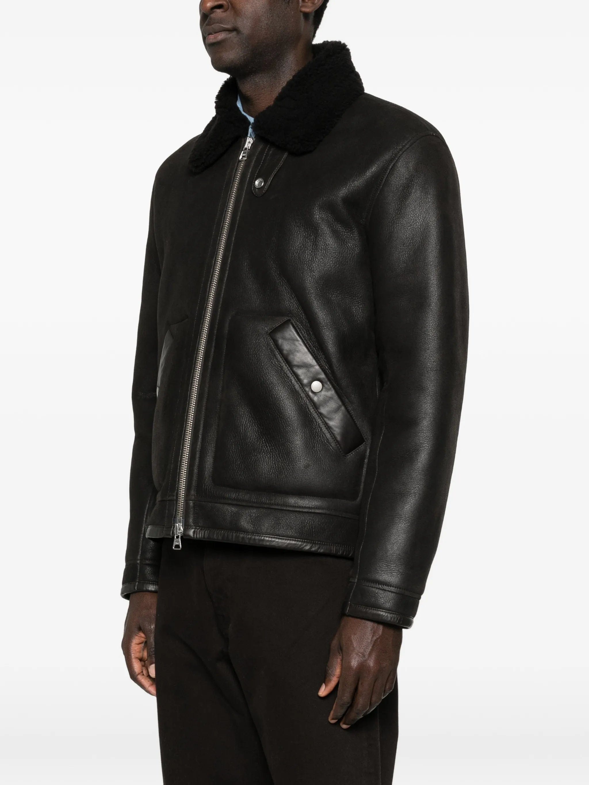 NN07 Atkinson 8173 leather jacket