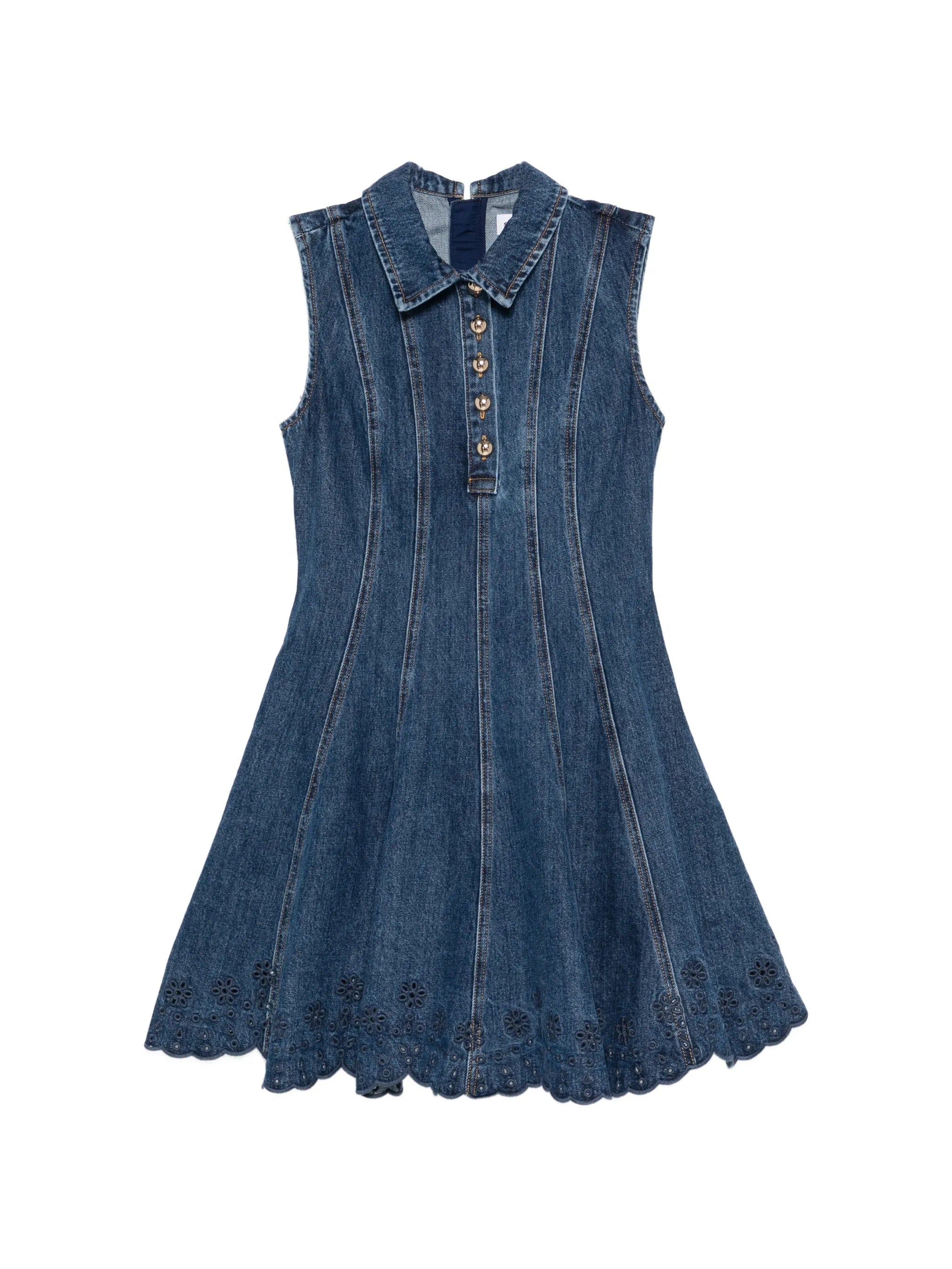 Self-Portrait collared a - line dress