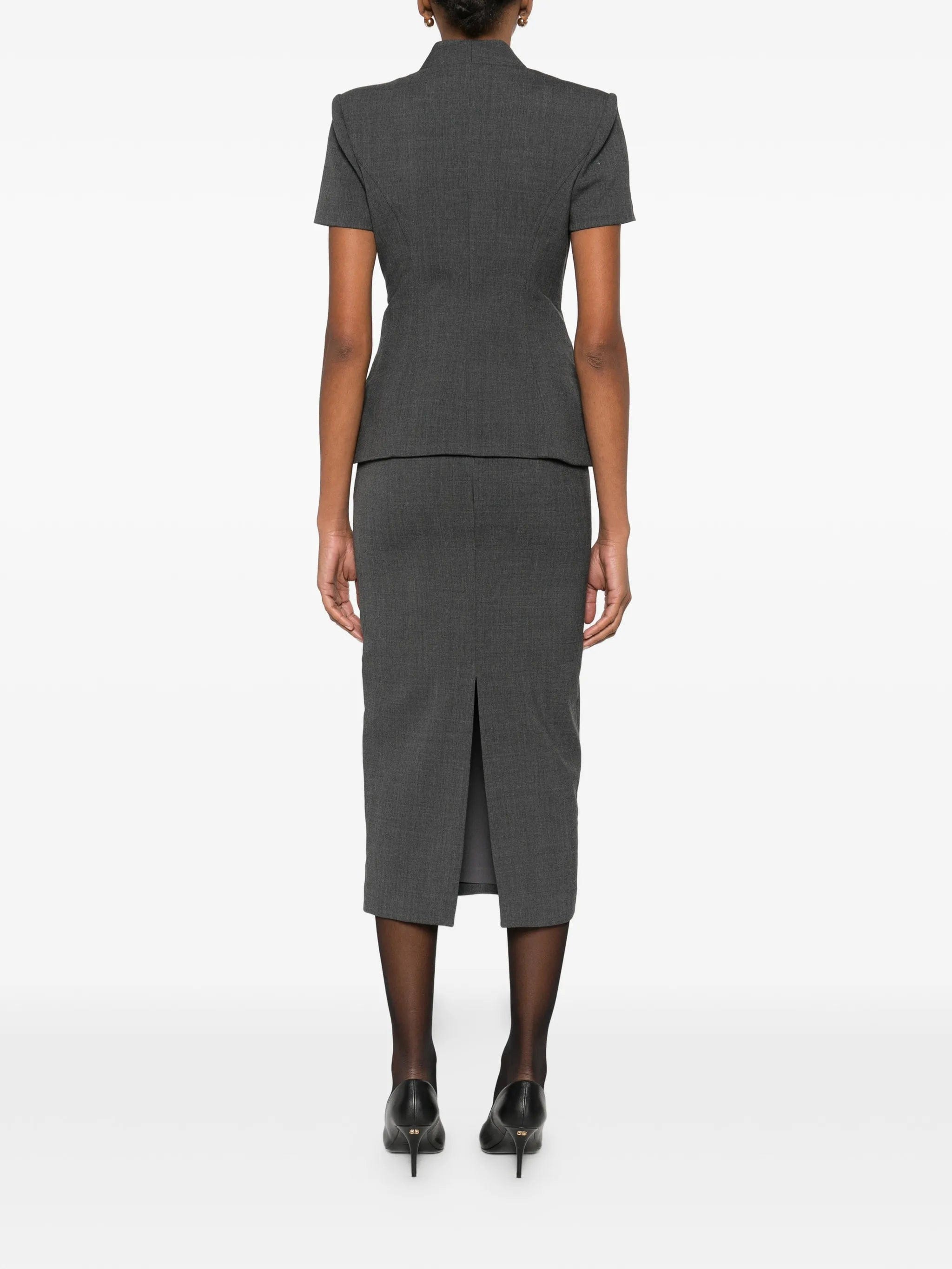 Self-Portrait flower detail tailored midi dress