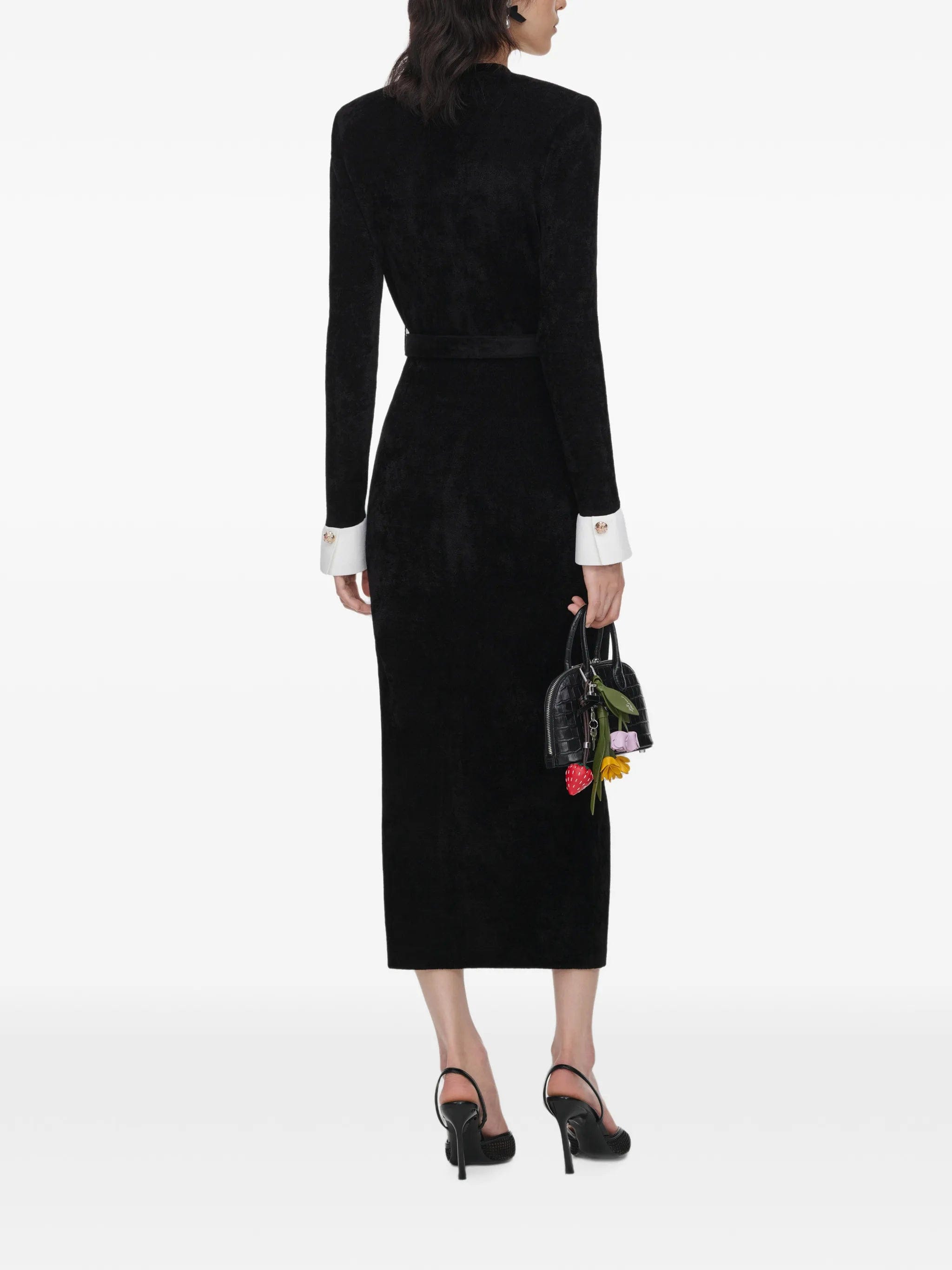 Self-Portrait belted double - breasted midi dress