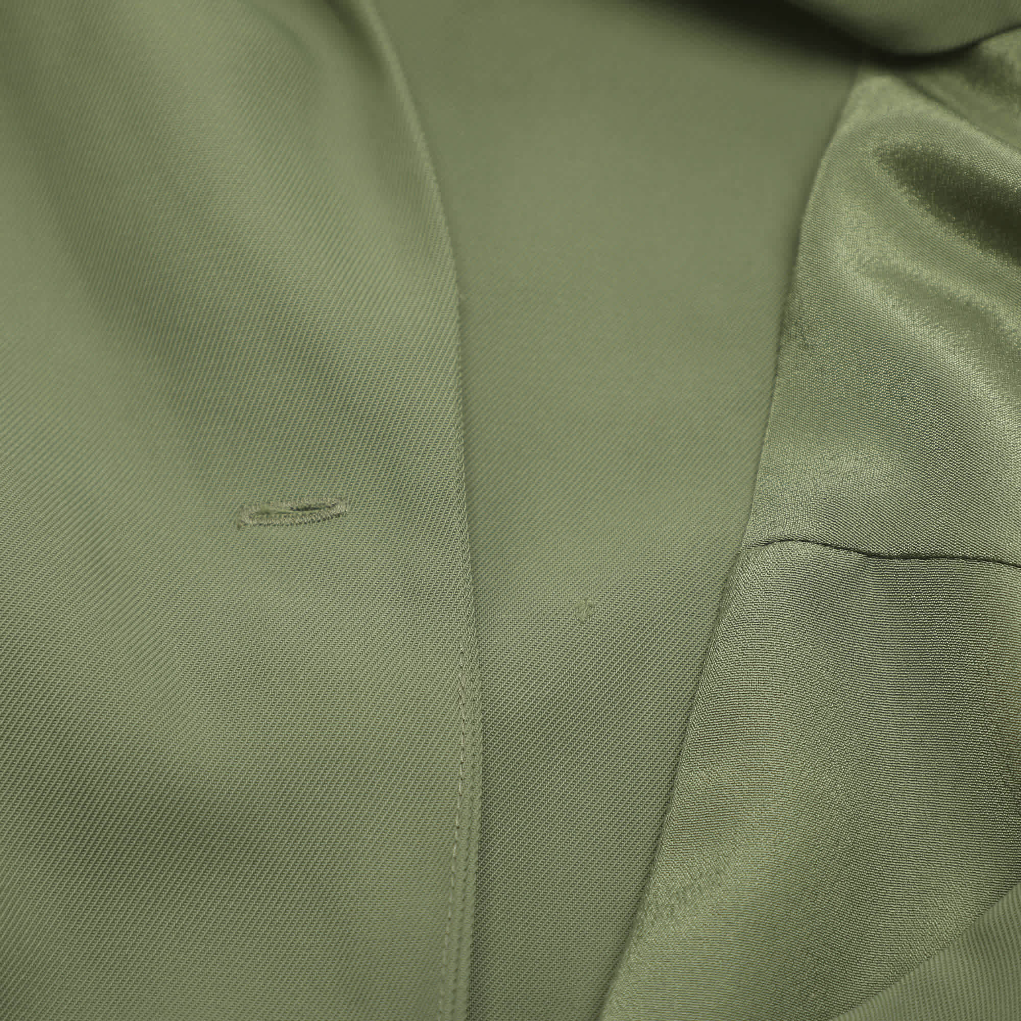 Self - Portrait Green Twill Double Breasted Jumpsuit