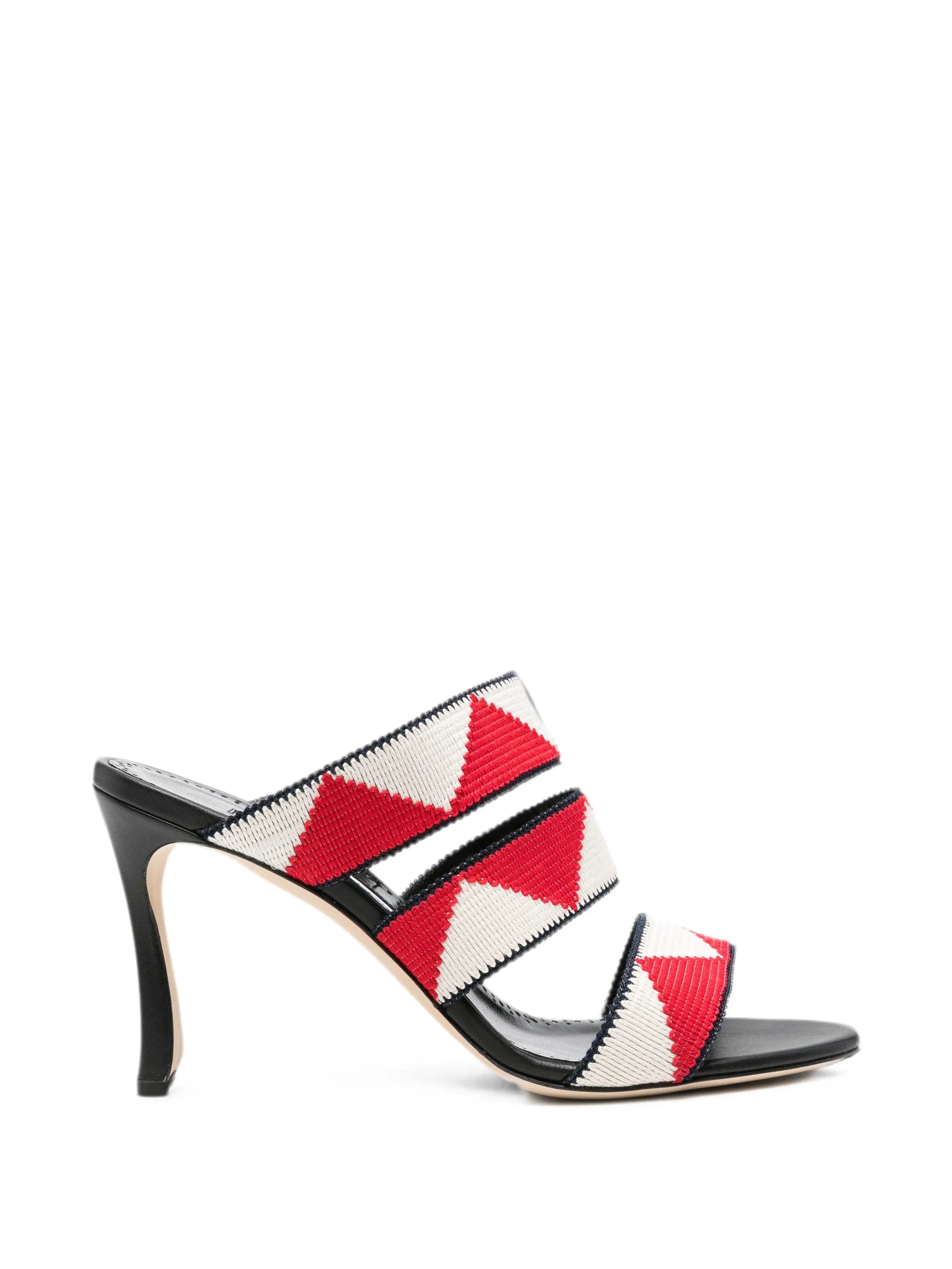Manolo Blahnik Capro woven - strap sandals