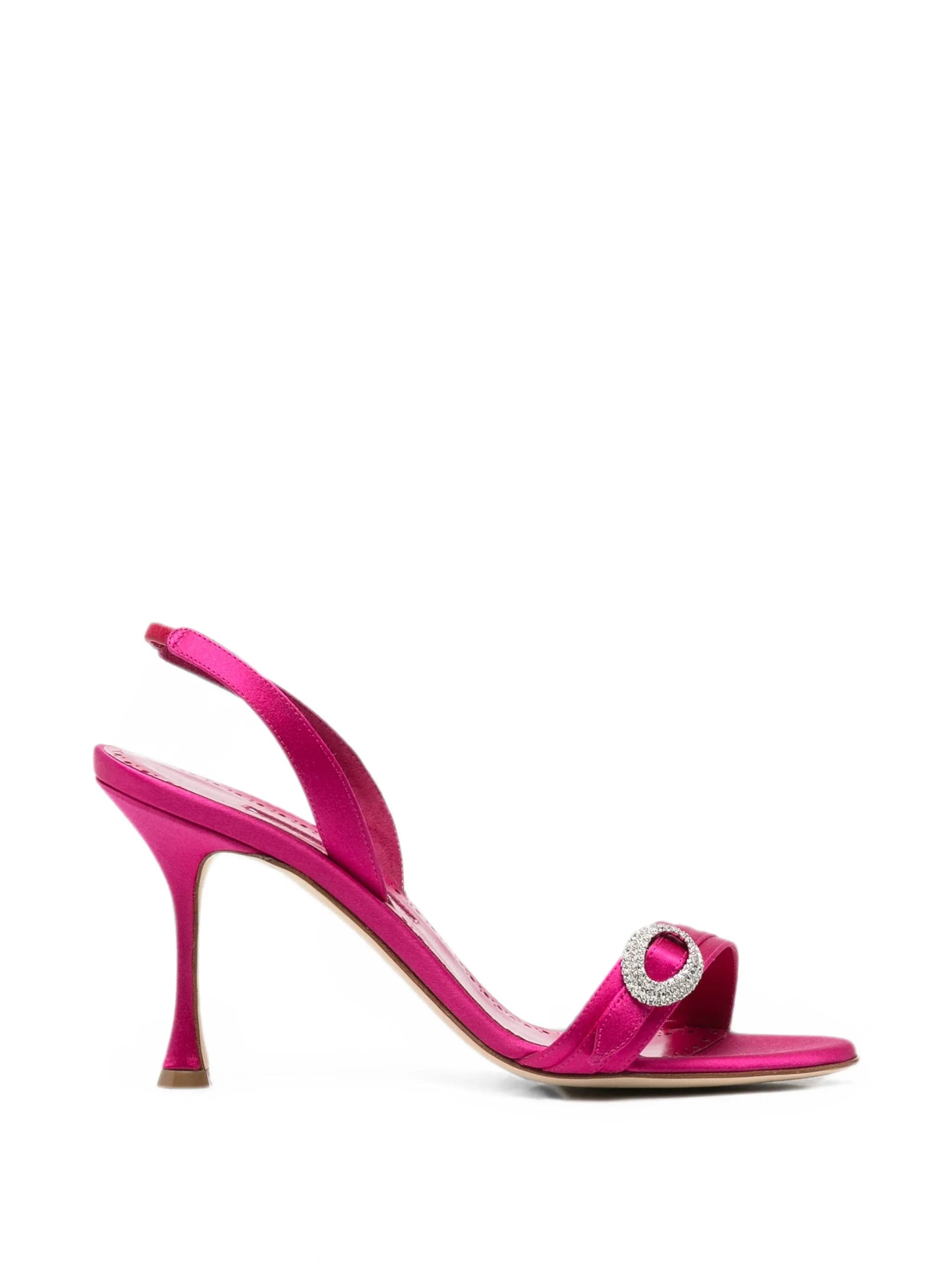 Manolo Blahnik crystal - embellished sandals