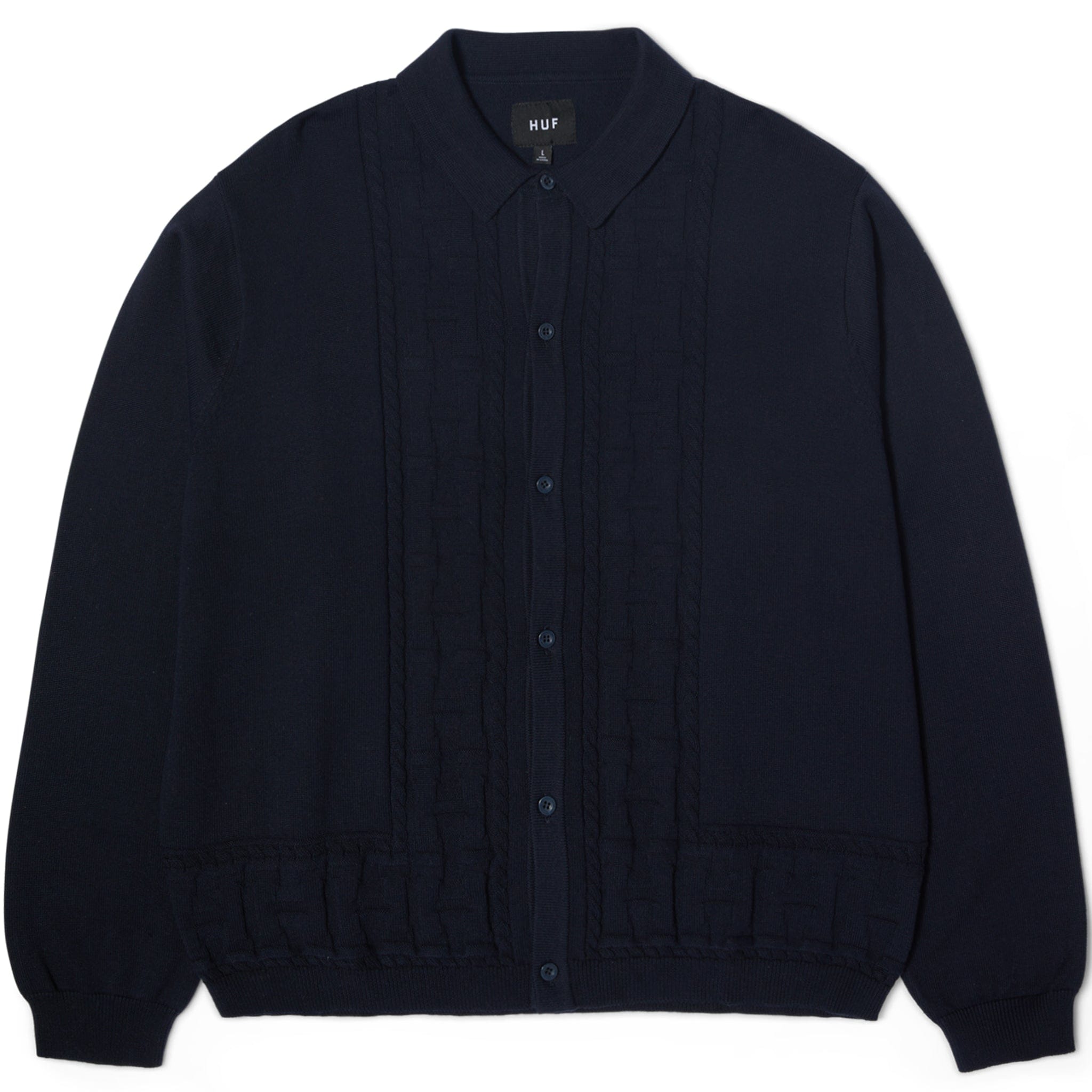 HUF Towner L/S Knit Top (Navy)