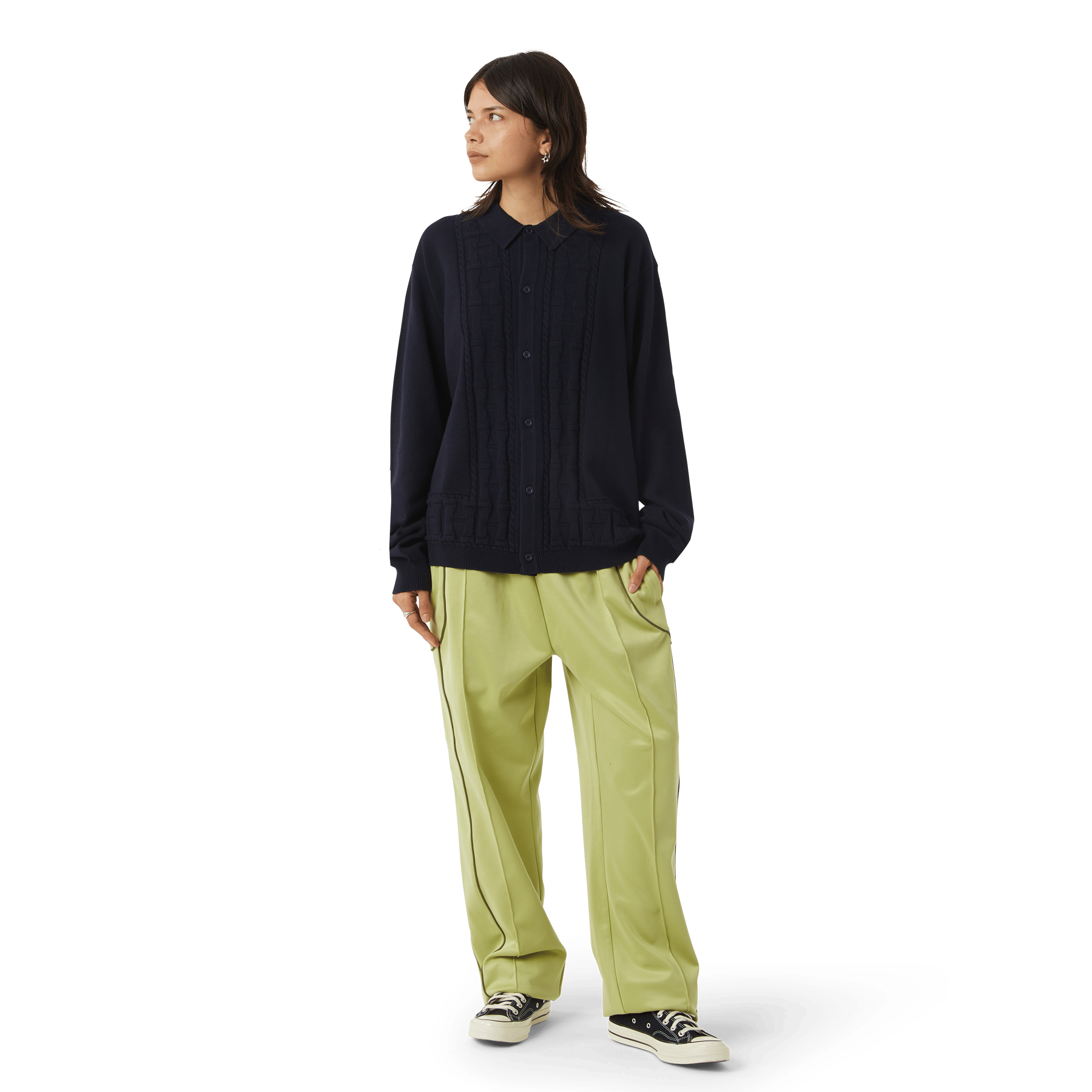 HUF Towner L/S Knit Top (Navy)