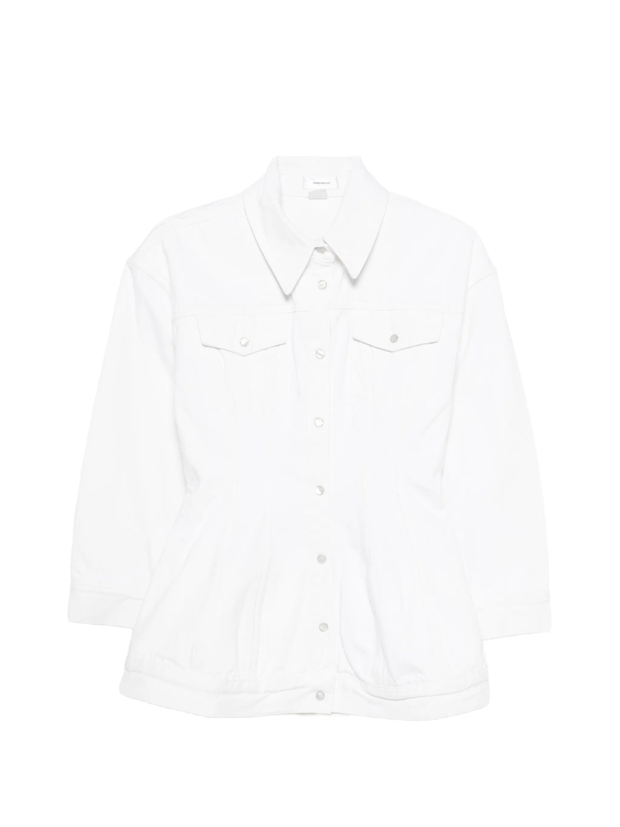 Wardrobe.nyc buttoned denim jacket