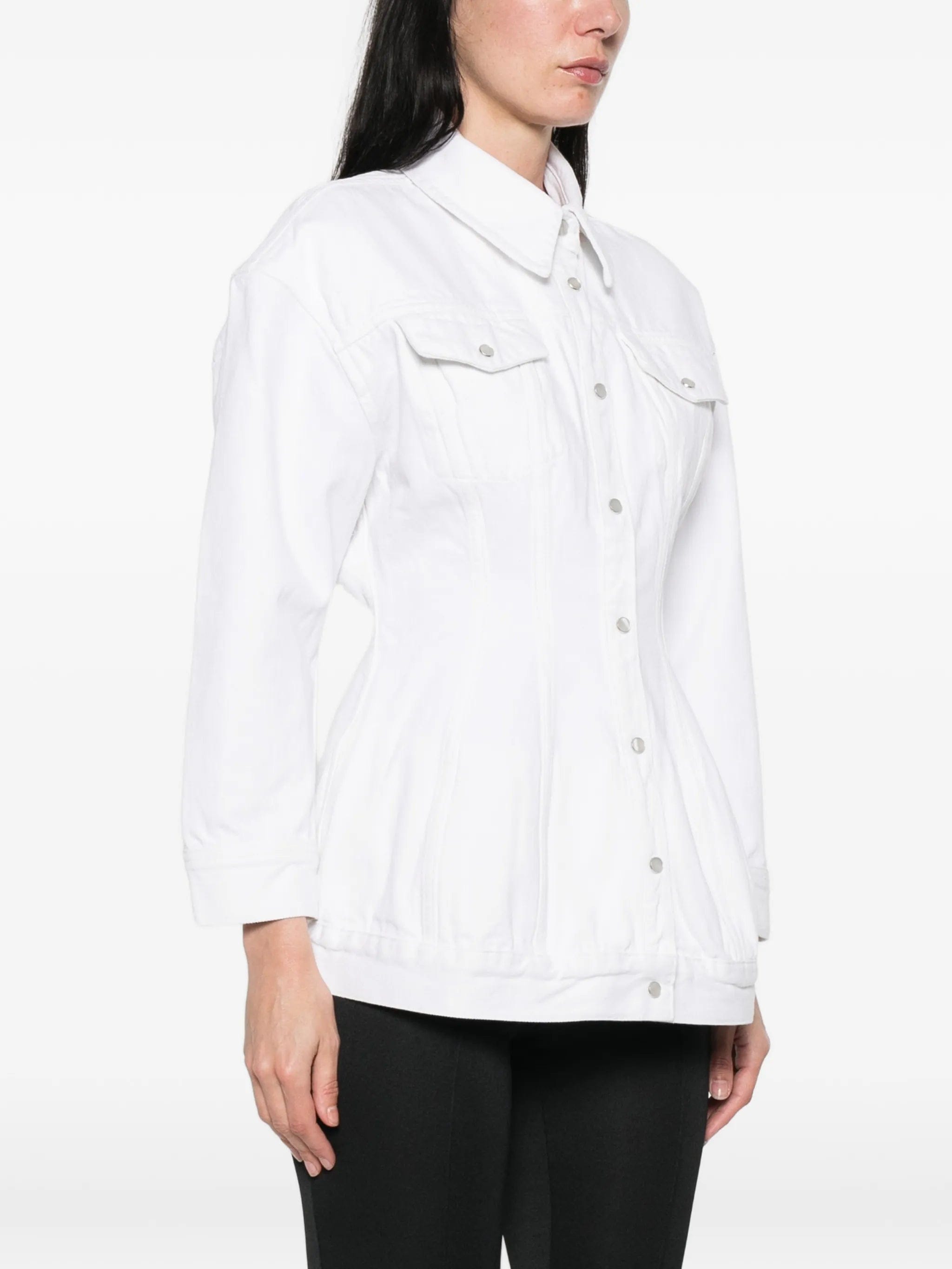 Wardrobe.nyc buttoned denim jacket