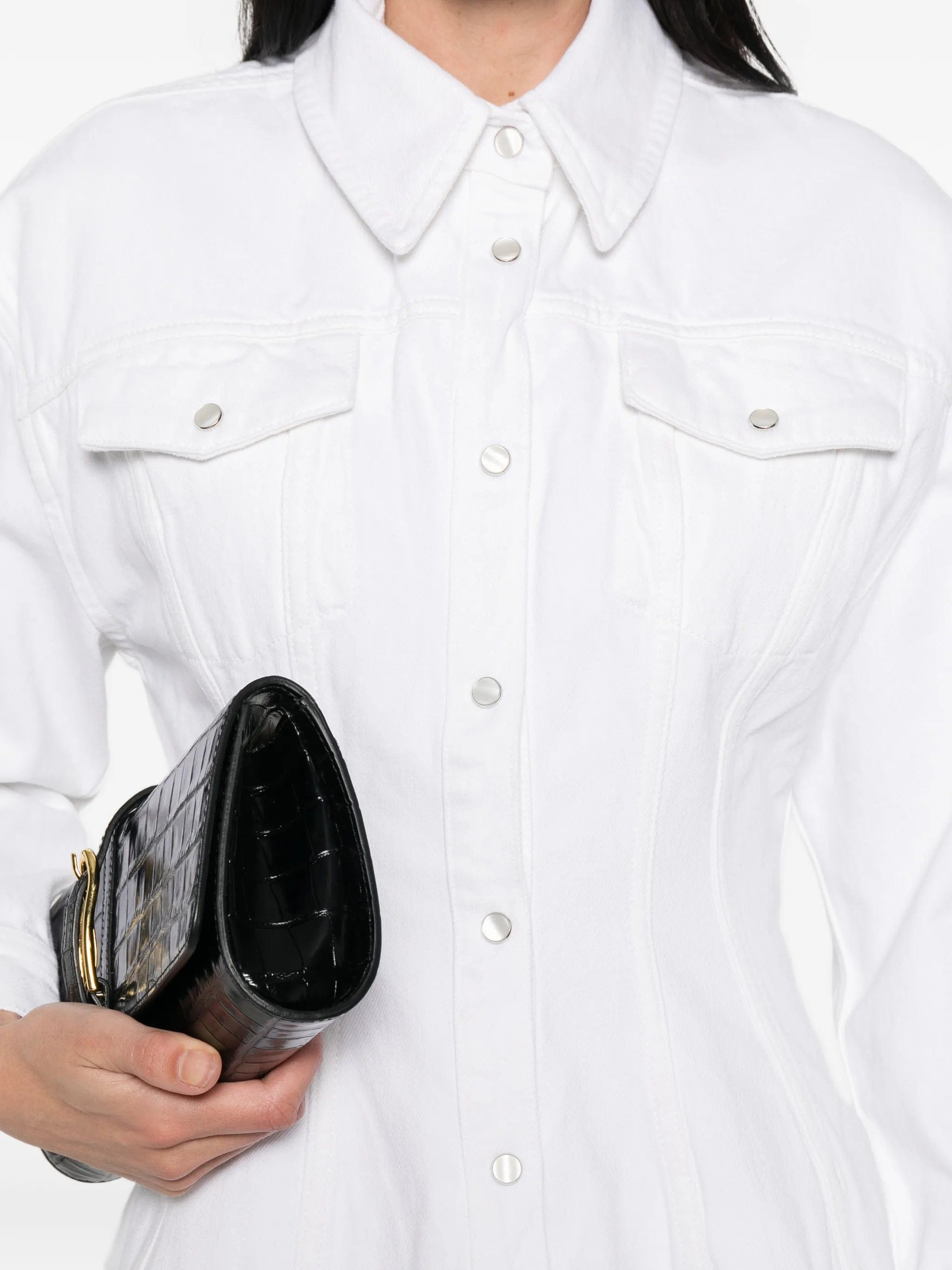 Wardrobe.nyc buttoned denim jacket