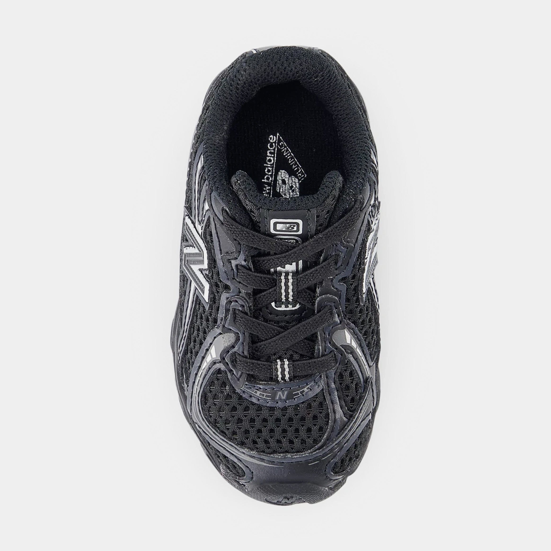 Newbalance 740 Infant Toddler Lifestyle Shoes (Black/Silver Metallic)