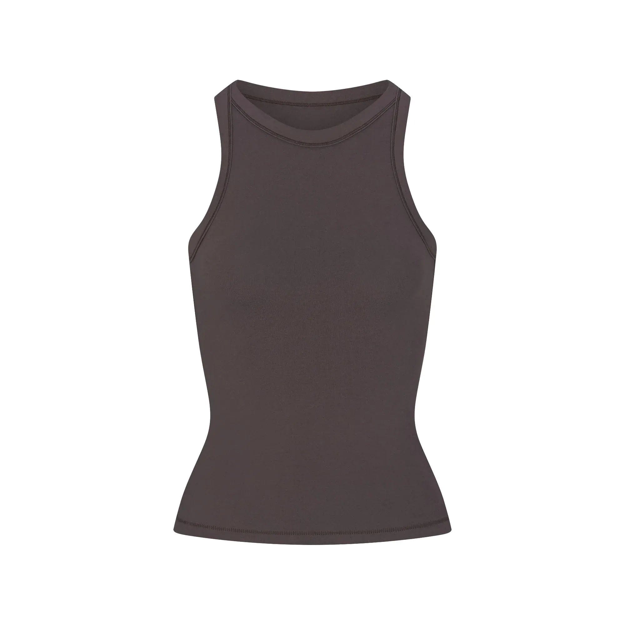 COTTON JERSEY Skims Cotton Jersey Crew Neck Tank Iron