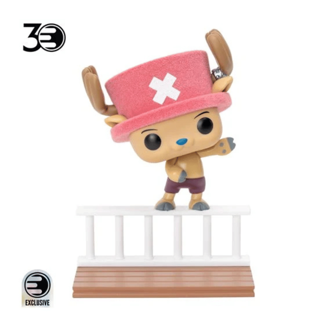 Funko Pop One Piece Straw Hat Pirates Tony Tony Chopper Flocked Funko Pop! Vinyl Figure #2332 - Entertainment Earth Exclusive