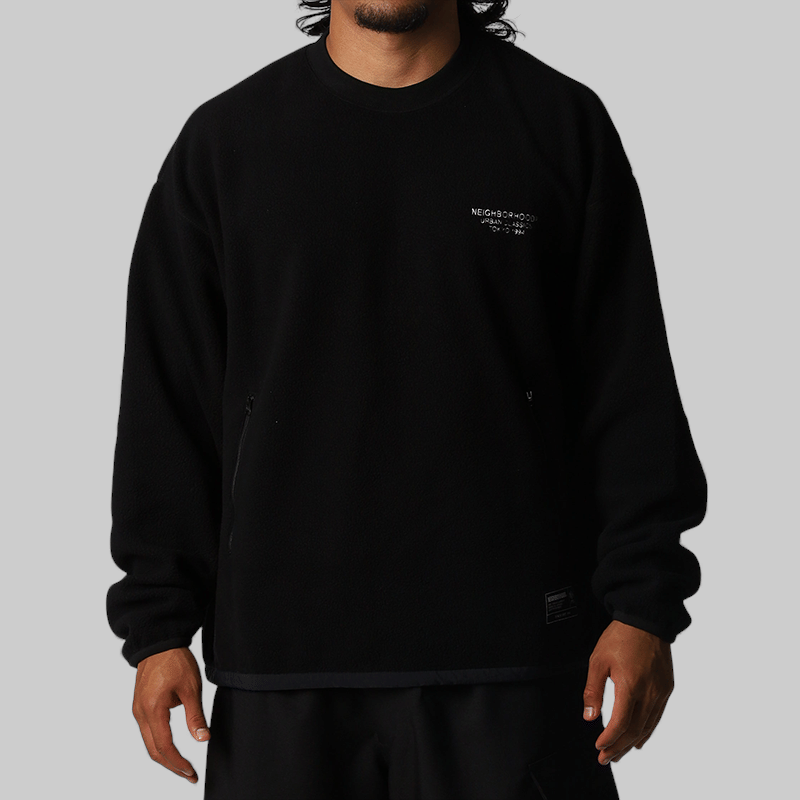 Neighborhood Fleece Crewneck - Black
