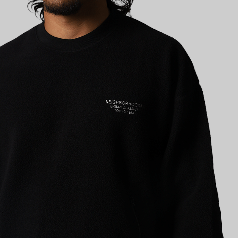 Neighborhood Fleece Crewneck - Black