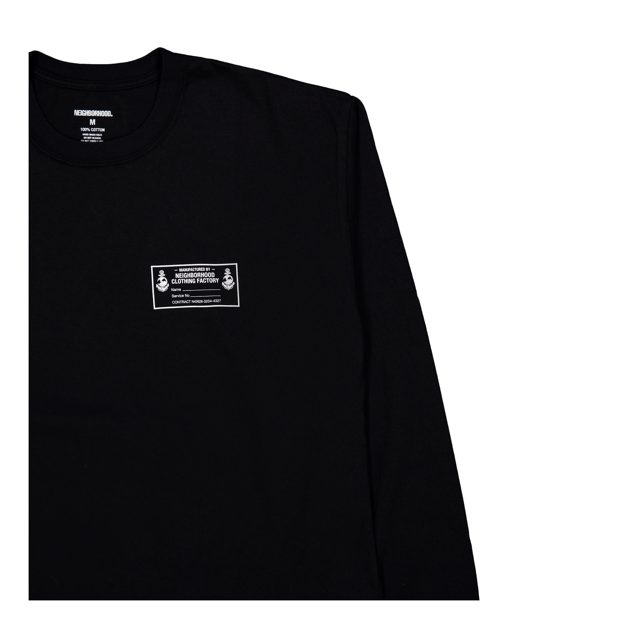 Neighborhood Nh . T-Shirt Ls - 6 Black