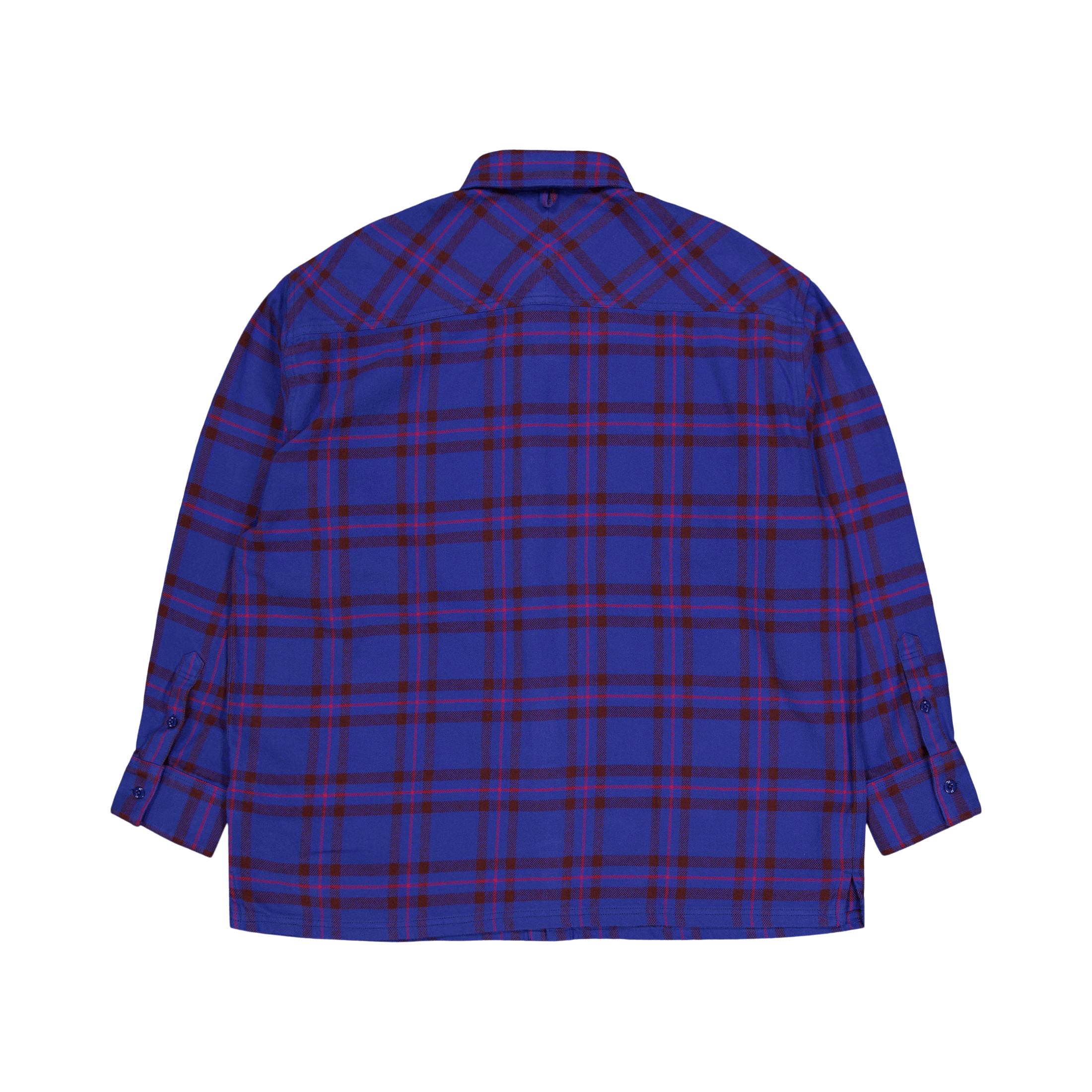 Neighborhood Tartan Check Shirt Ls Blue
