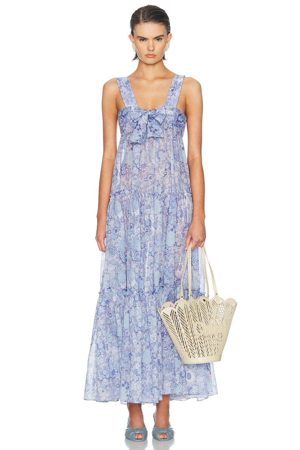 Chloe Bow Front Maxi Dress