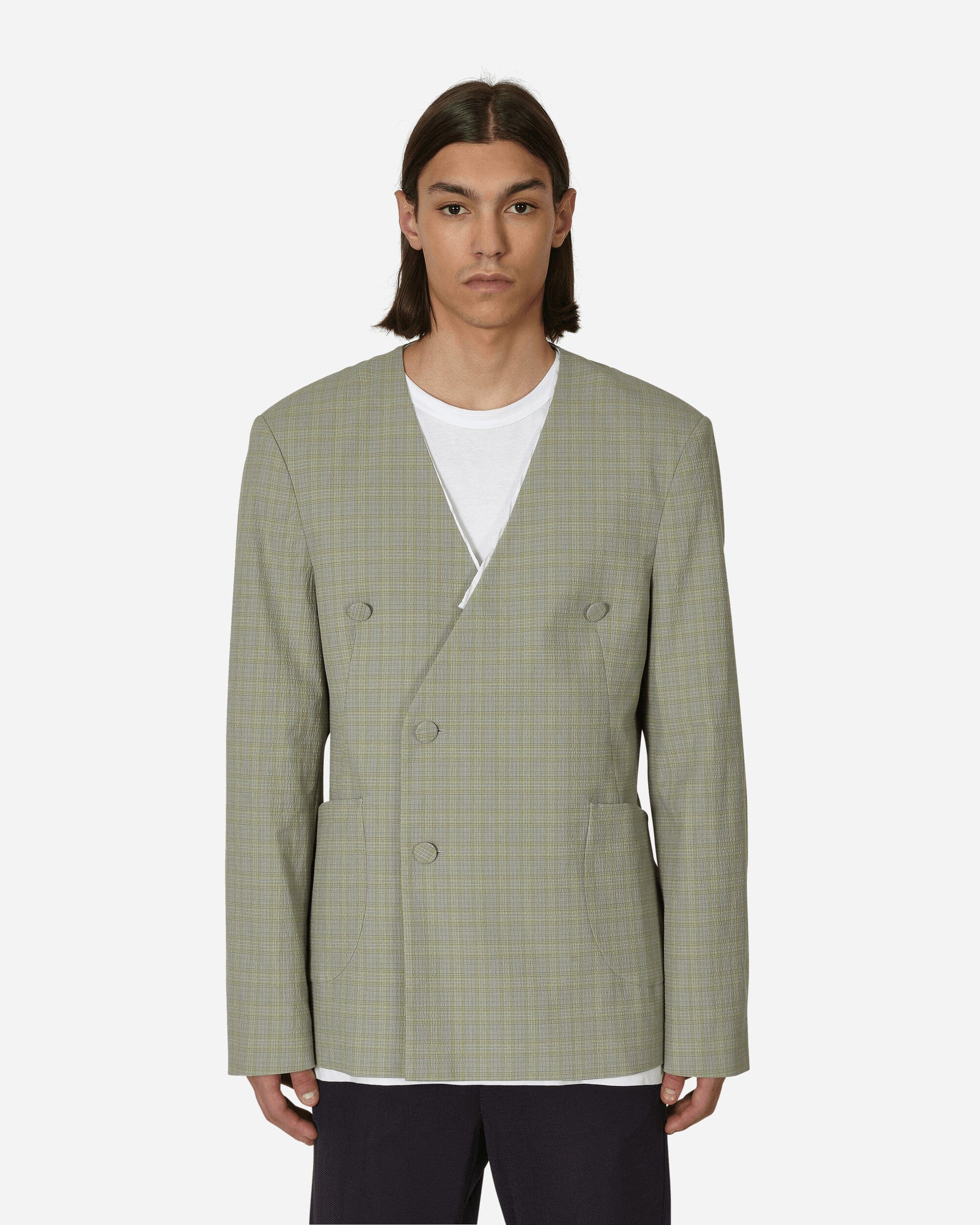 Kiko Kostadinov Oma Reversible Blazer Stone Yellow