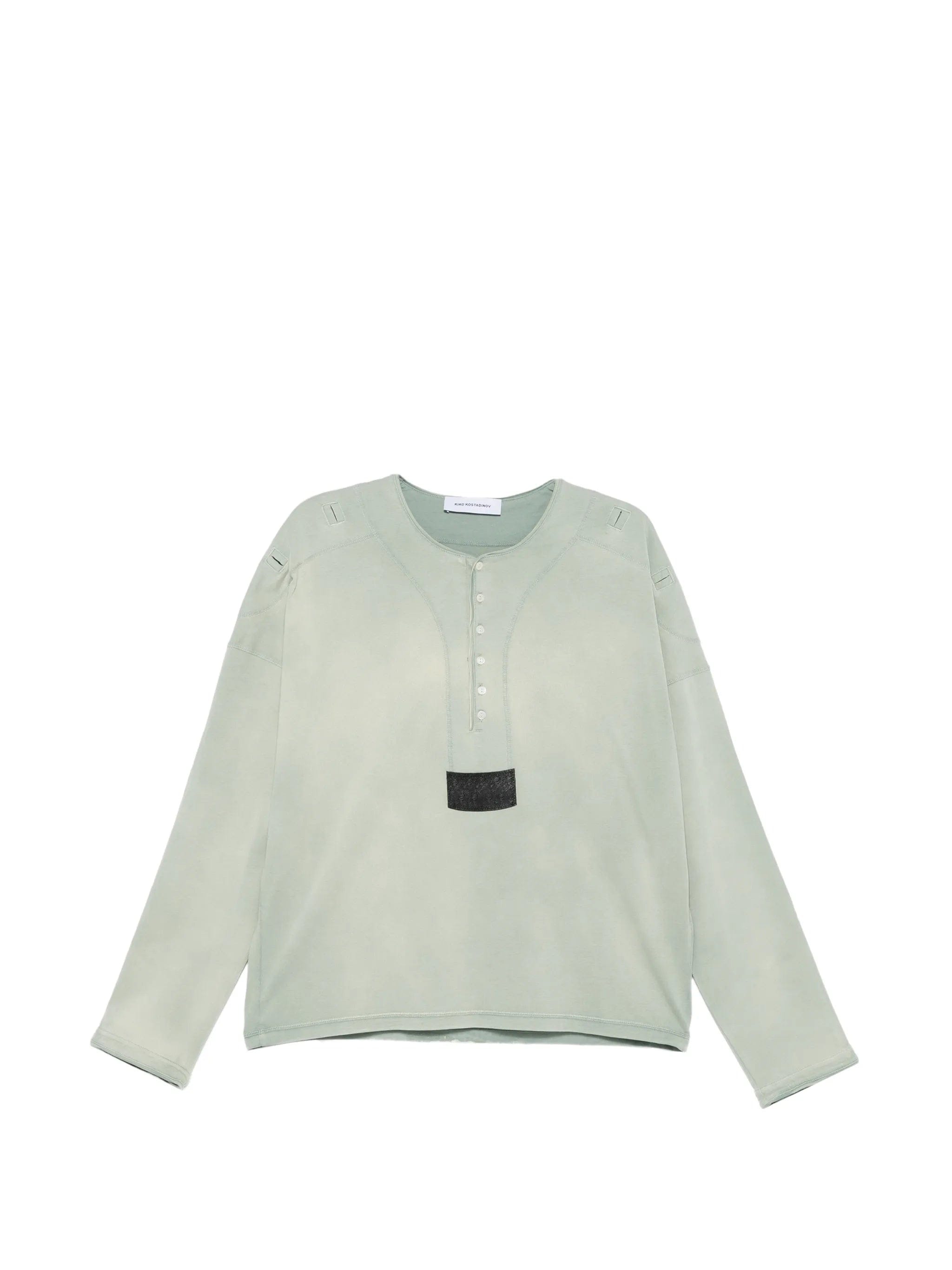 Kiko Kostadinov sargo long - sleeve henley T - shirt
