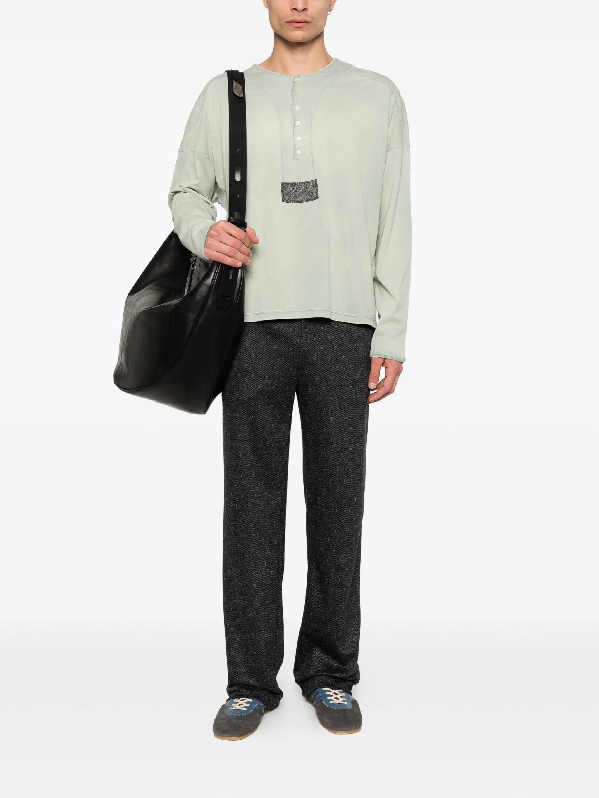 Kiko Kostadinov sargo long - sleeve henley T - shirt