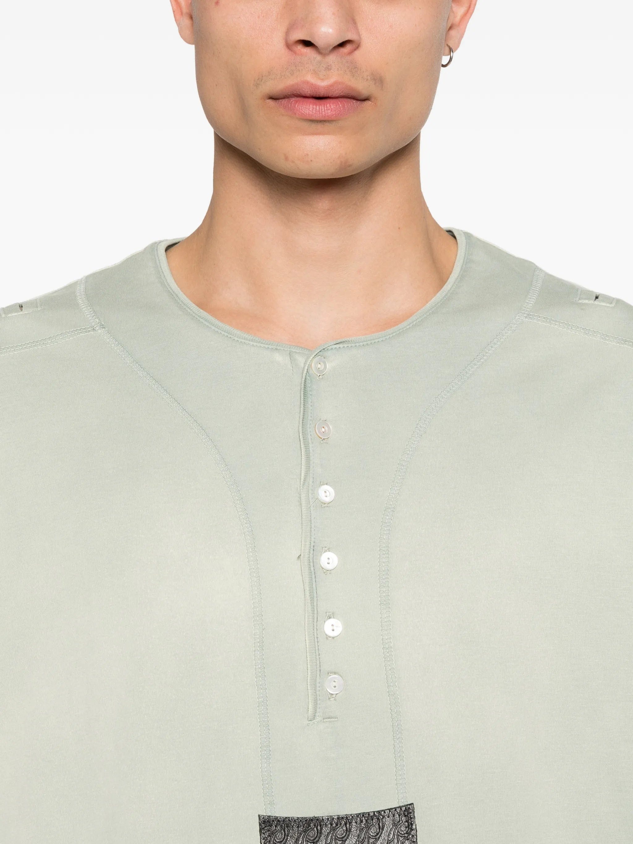 Kiko Kostadinov sargo long - sleeve henley T - shirt