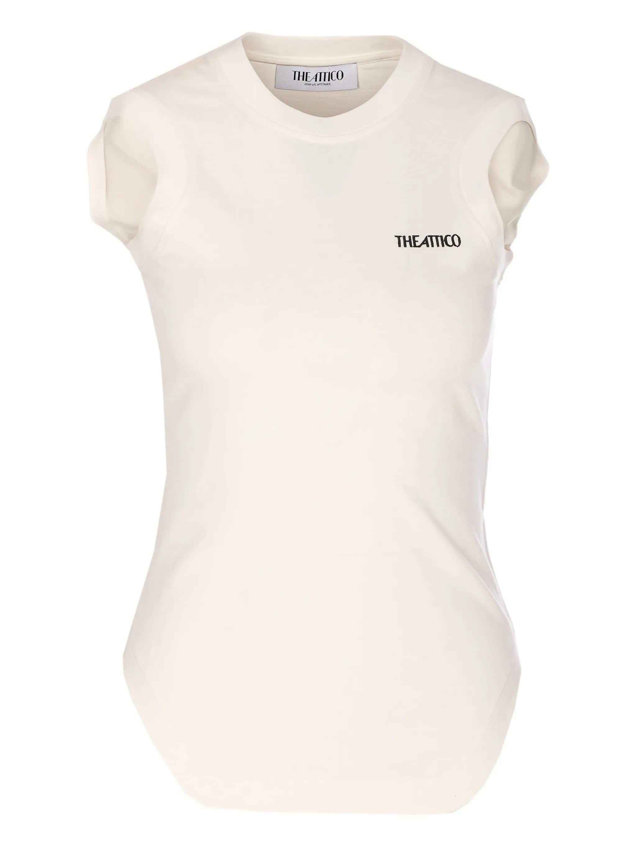 The Attico logo - embroidered T - shirt