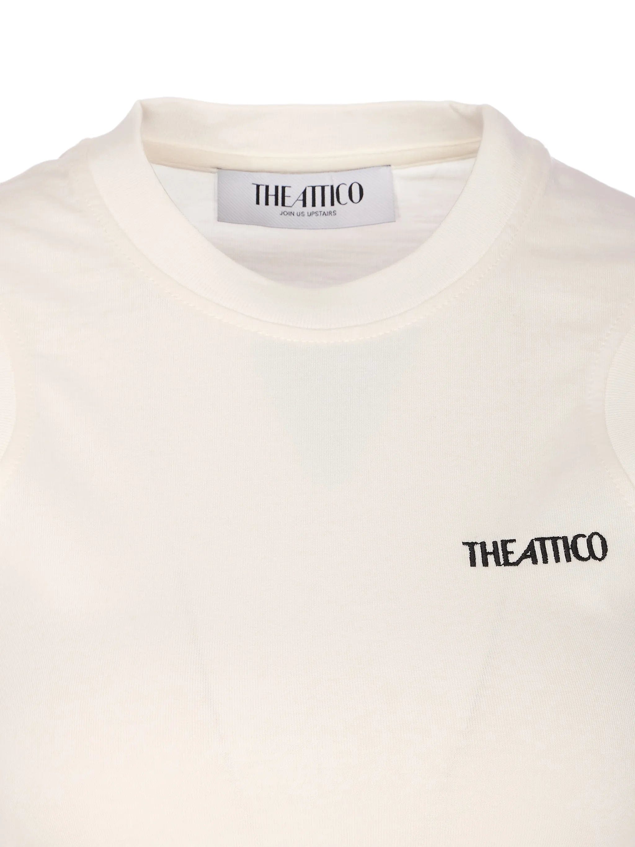 The Attico logo - embroidered T - shirt