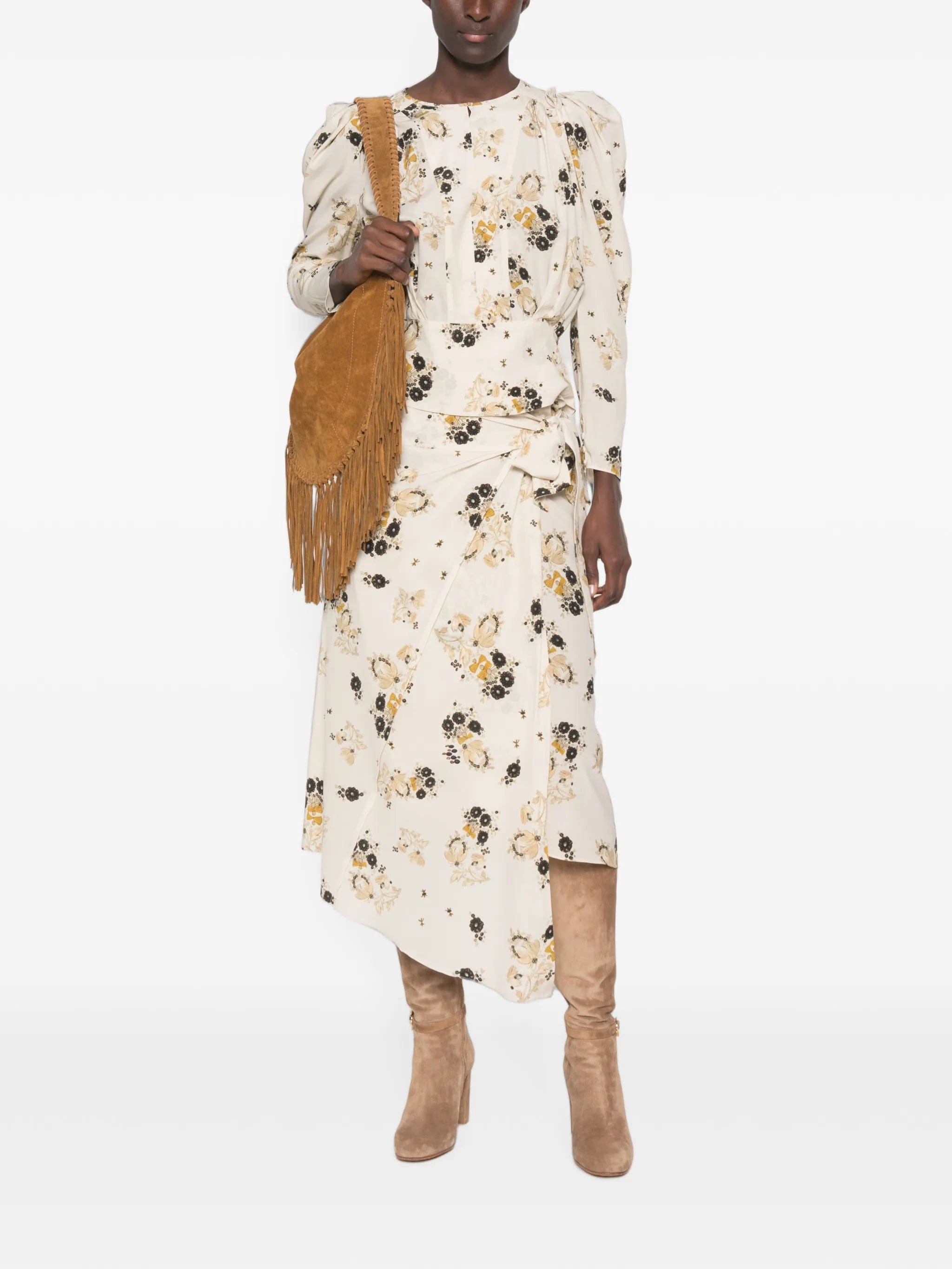 Isabel Marant Faniry floral - print asymmetric skirt