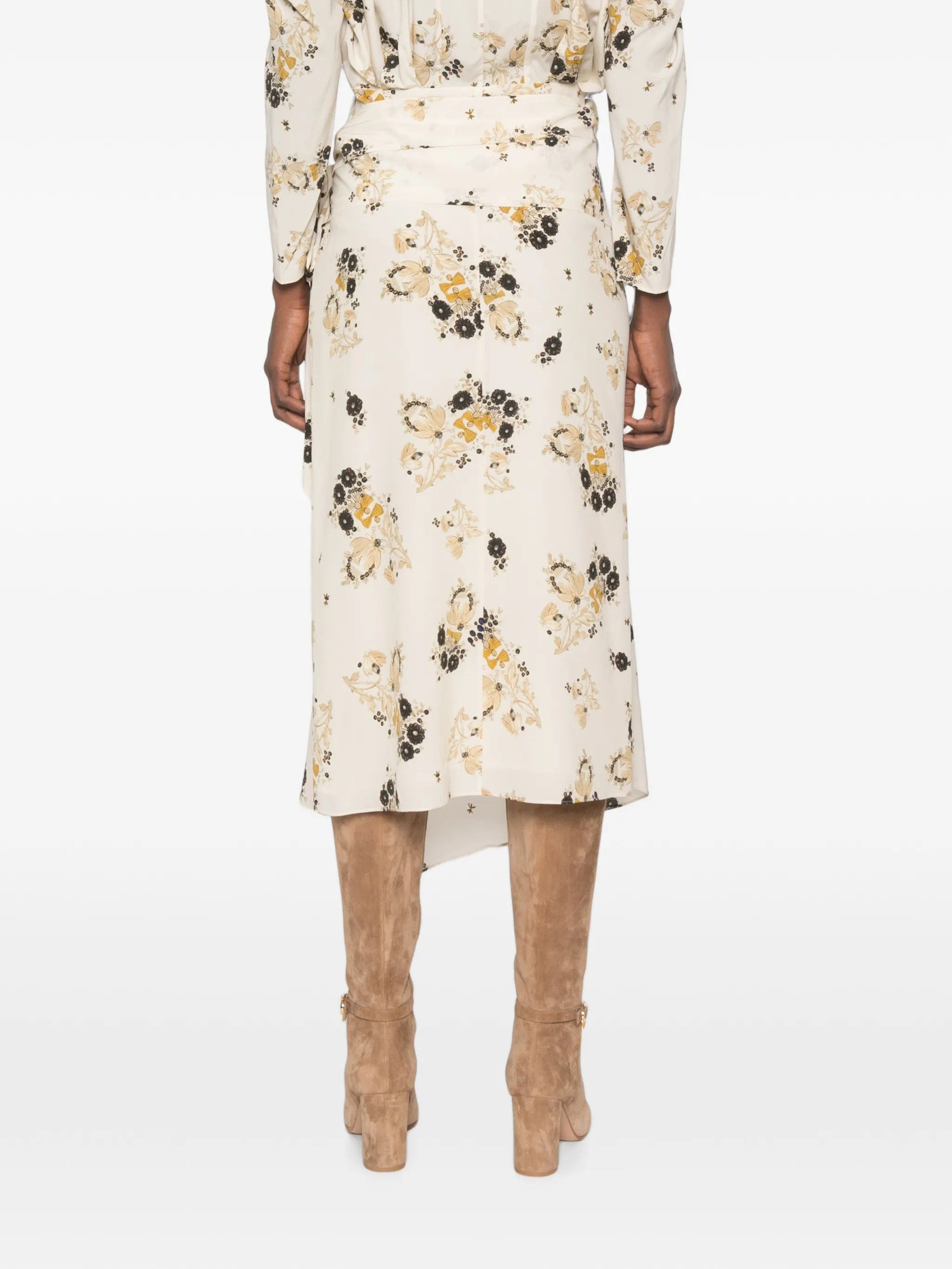 Isabel Marant Faniry floral - print asymmetric skirt