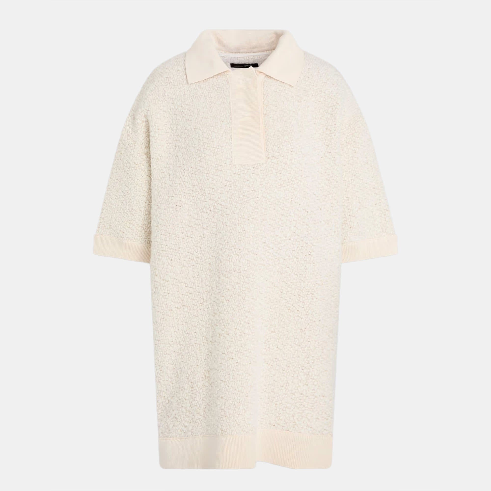 Isabel Marant Beige Bouclé Imelda Polo T - Shirt