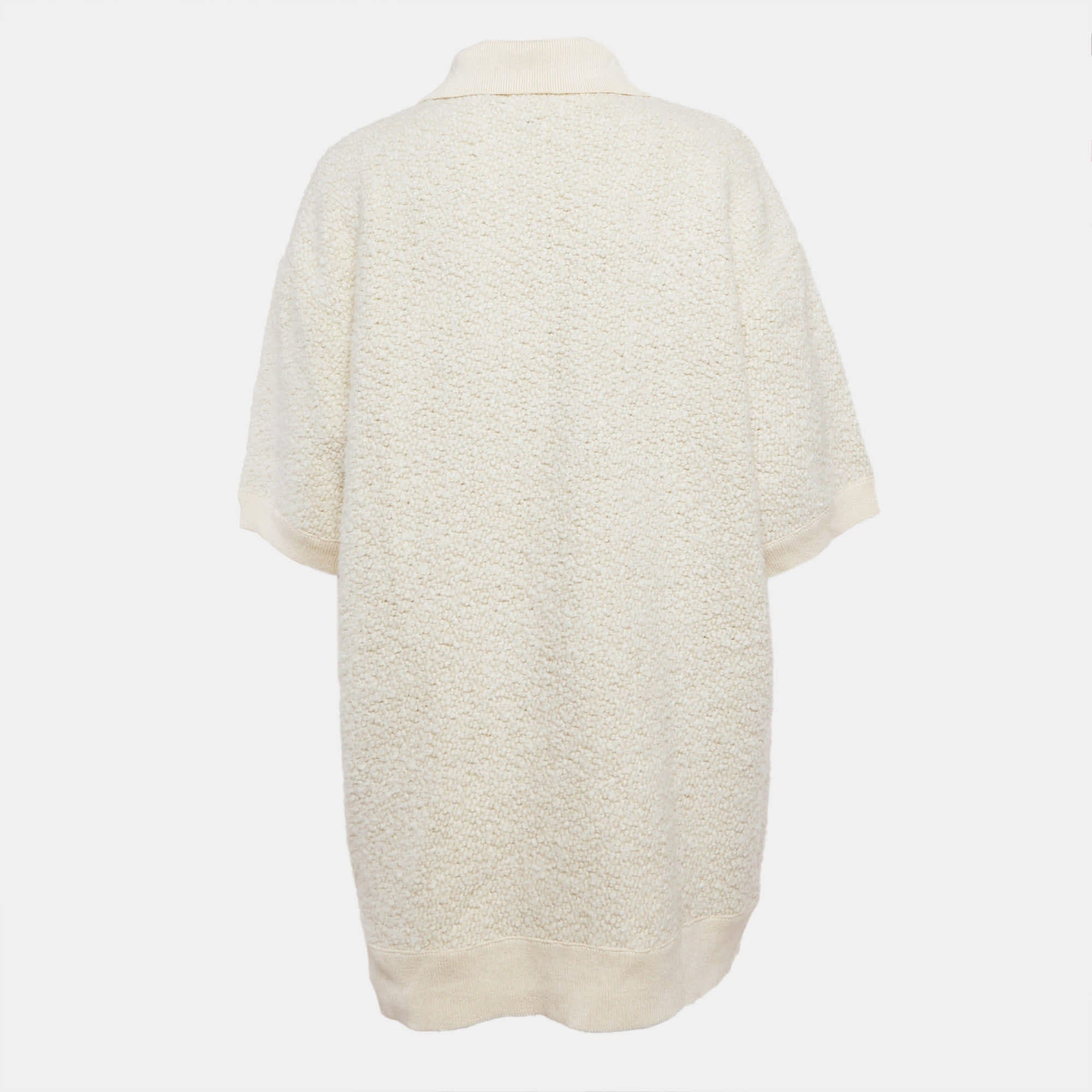 Isabel Marant Beige Bouclé Imelda Polo T - Shirt