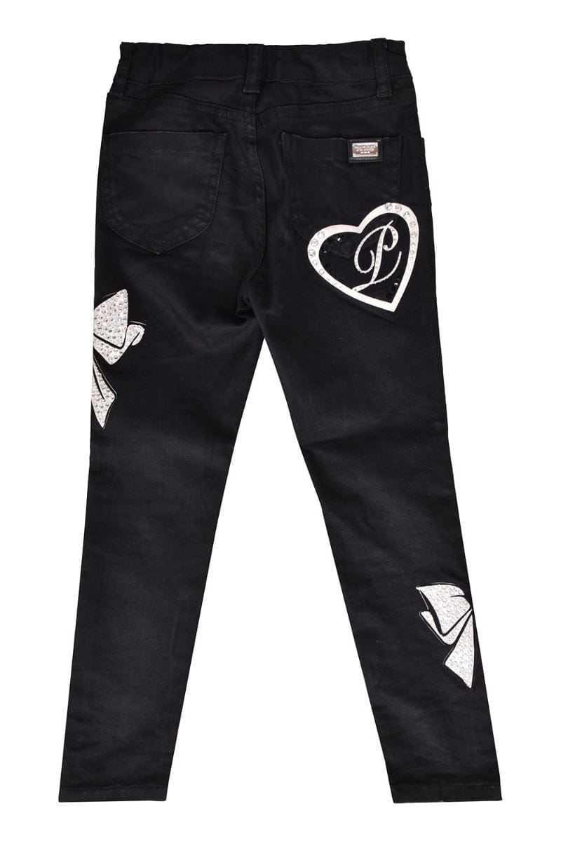 Philipp Plein Sequin Bow Jeans