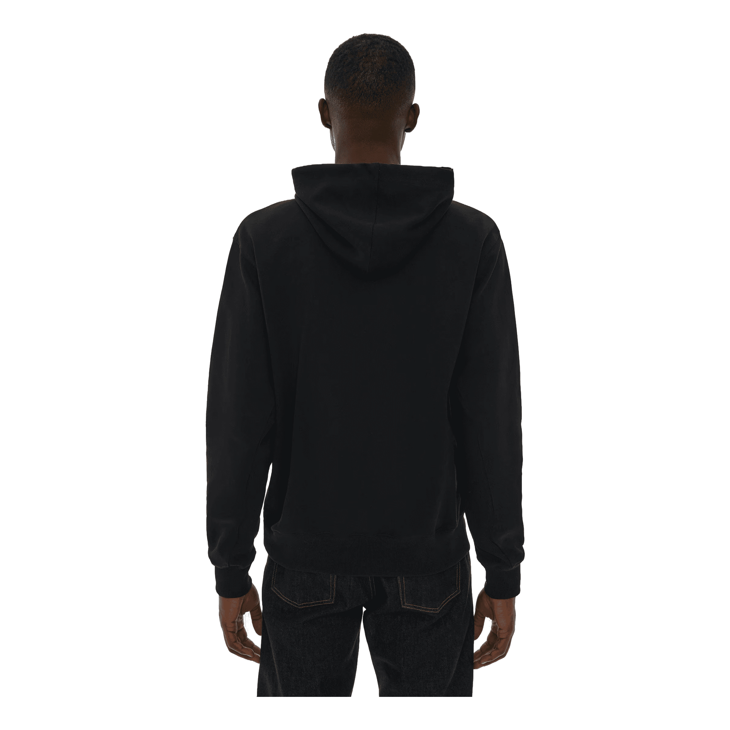 Helmut Lang Stripe Hoodie.bold T Black
