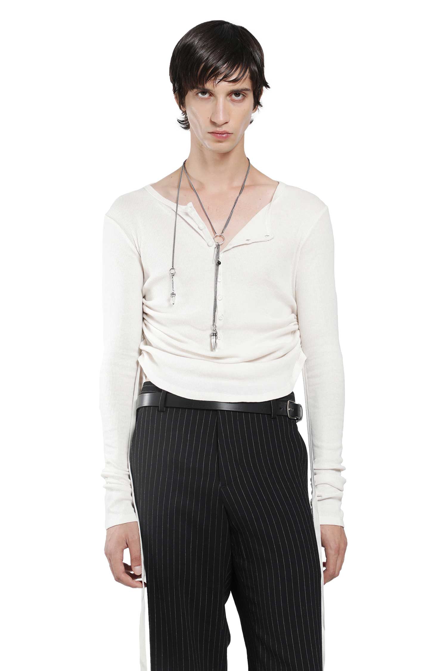ANN Demeulemeester Hamar Wrinkled Serafino Top